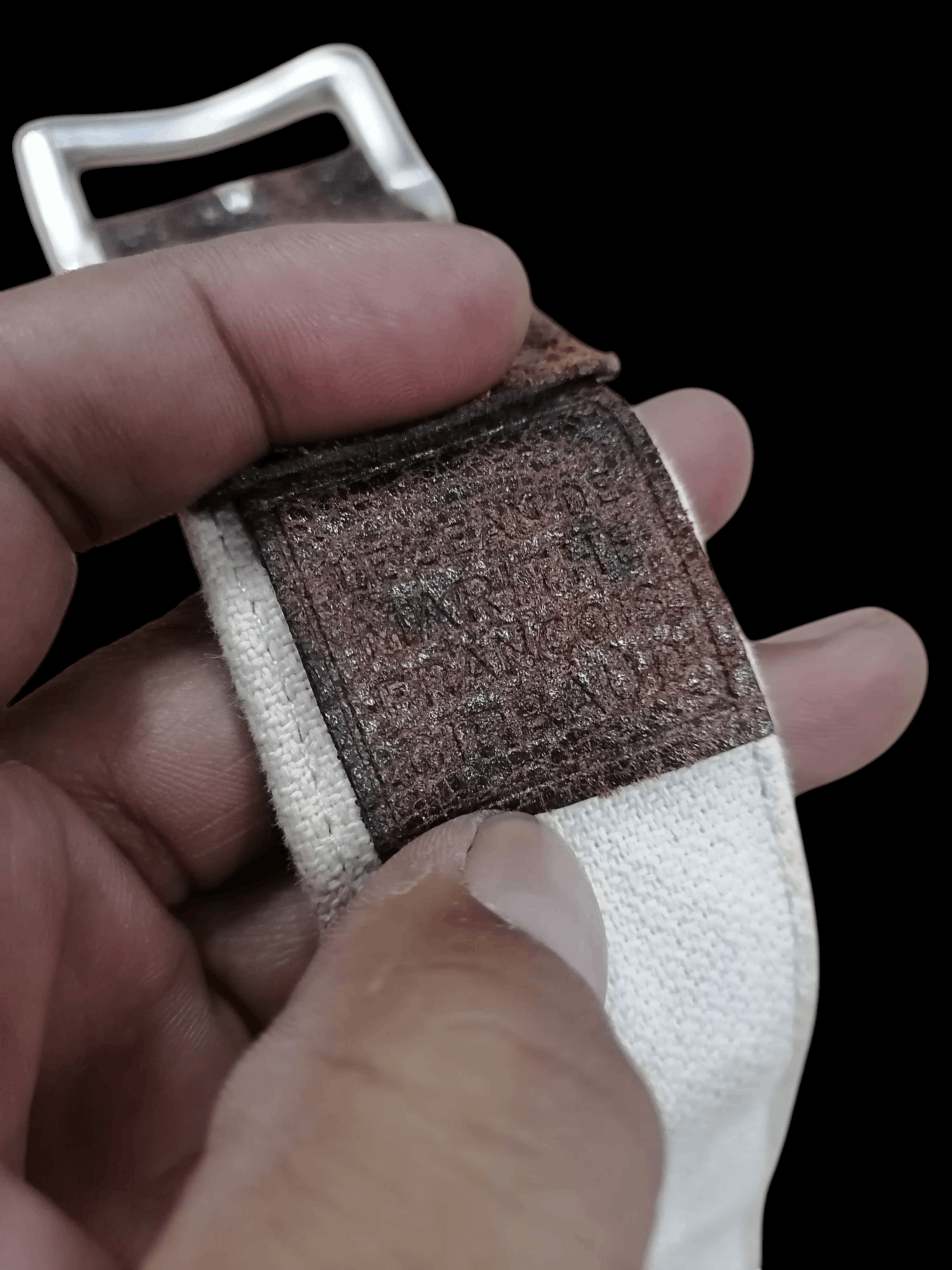 If Six Was Nine × Le Grande Bleu (L.G.B.) × Marithe + Francois Girbaud Marithe Francois Girbaud MFG Lace Selvedge Belts Size ONE SIZE - 5 Thumbnail