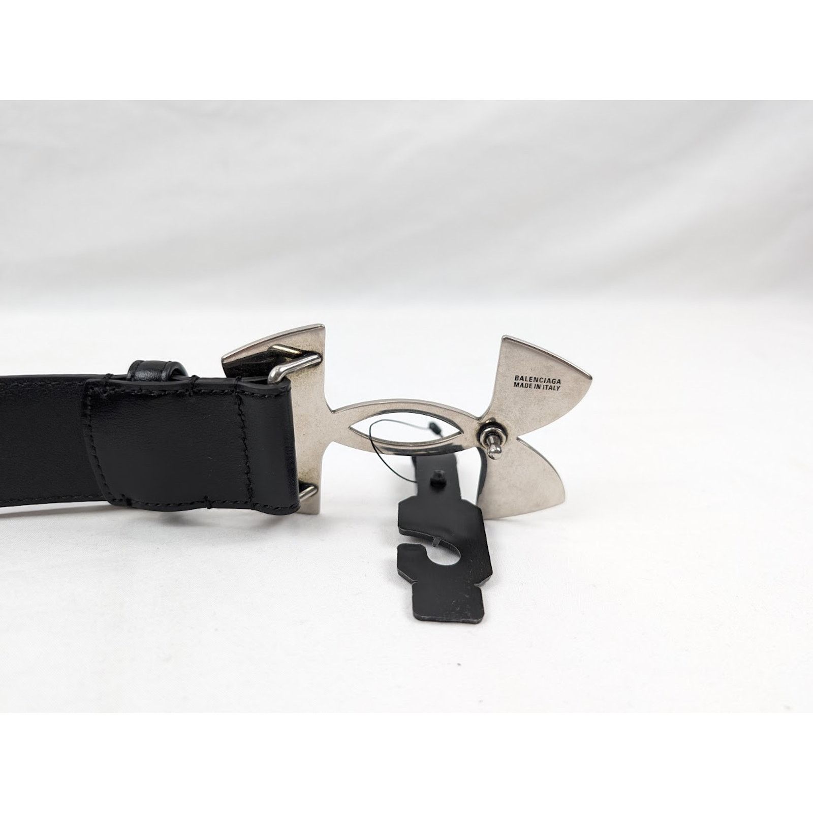 Balenciaga × Under Armour o1rshd1 Size: 90 CM / Calf Plutone Belt in Black Size 36 - 5 Thumbnail