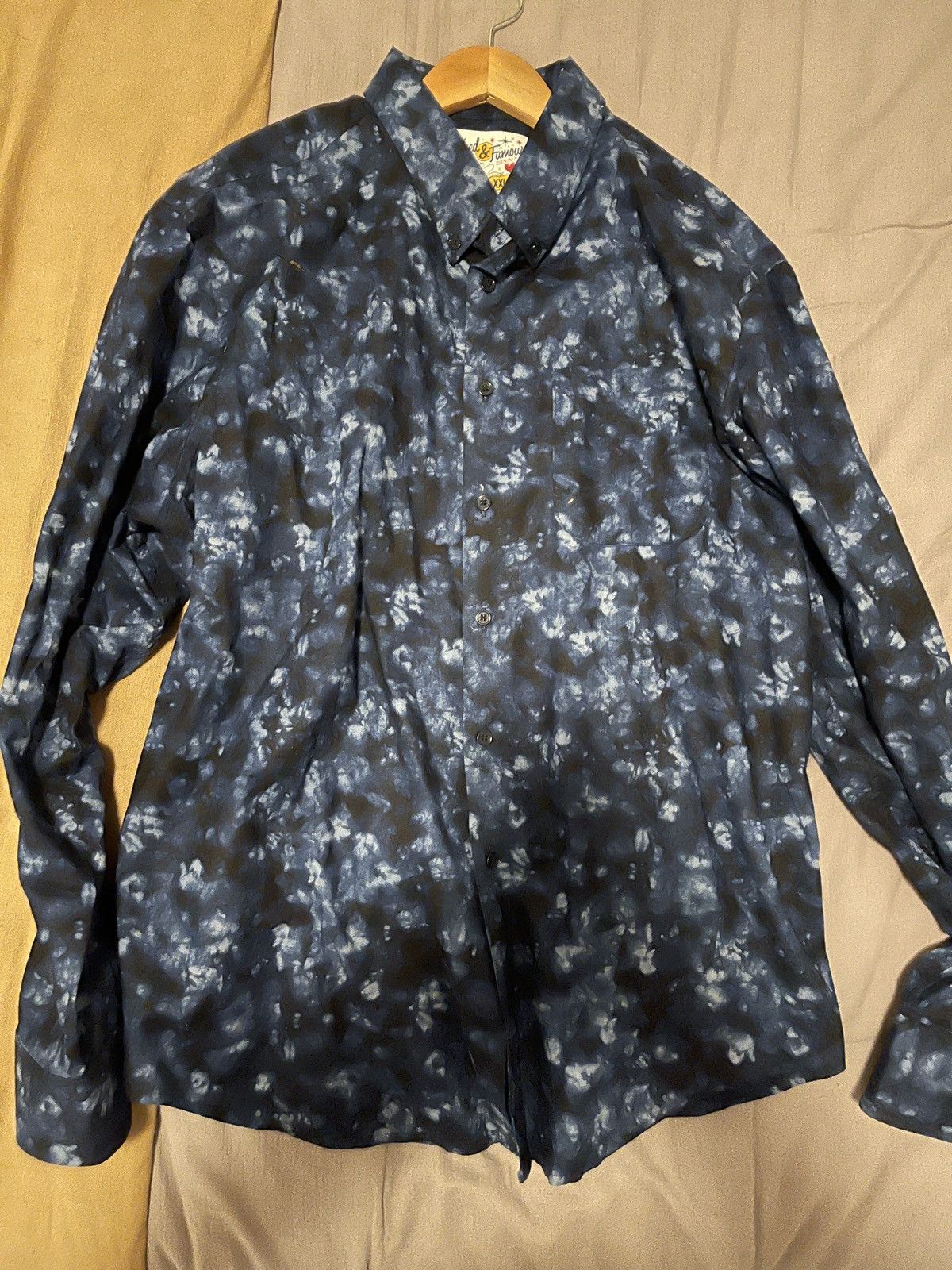 Naked & Famous Abstract cloud painting Easy Shirt Size US XXL / EU 58 / 5 - 1 Thumbnail