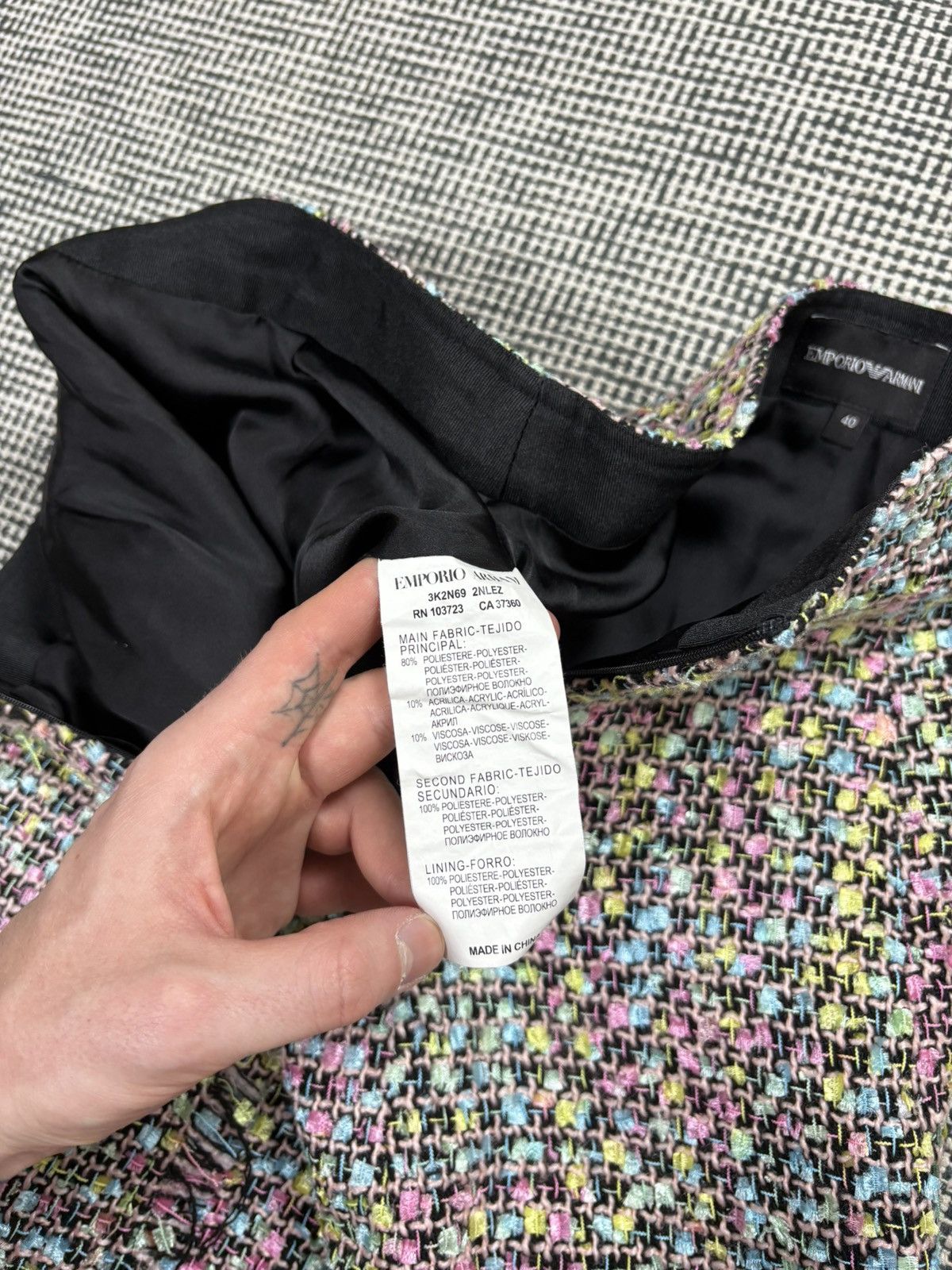 Emporio Armani Emporio Armani colorful tweed woven 2 pocket skirt Size 27" / US 4 / IT 40 - 4 Thumbnail