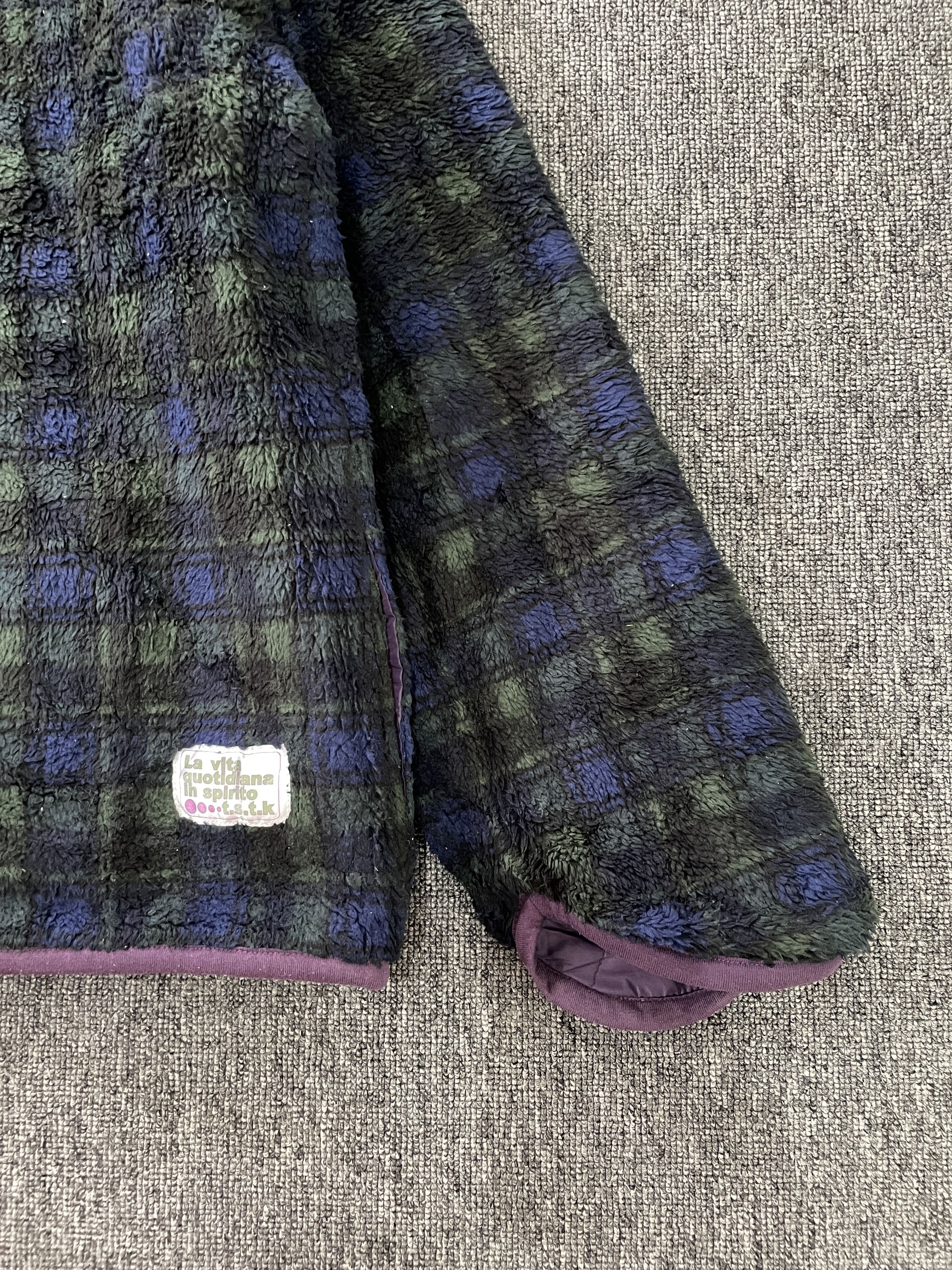 Japanese Brand Purple Diamond Quilted Reversible Hooded Puffy Jacket Size M / US 6-8 / IT 42-44 - 10 Thumbnail