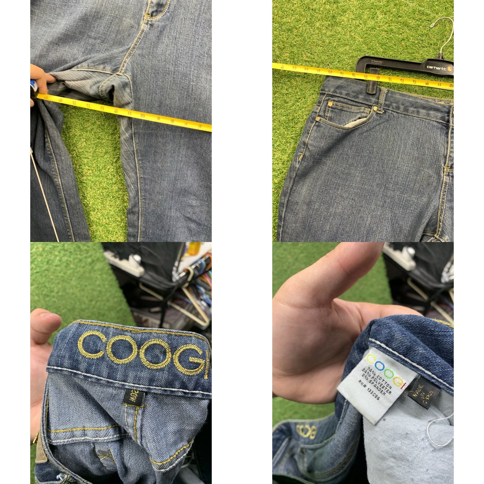 Coogi COOGI Jeans Womens 20W Grunge Dark Wash 5-Pocket Denim Wide Leg Boot Y2K Vintage Straight Modern Casual Boys Girls Mens Womens Size 42" / US 20 - 8 Thumbnail