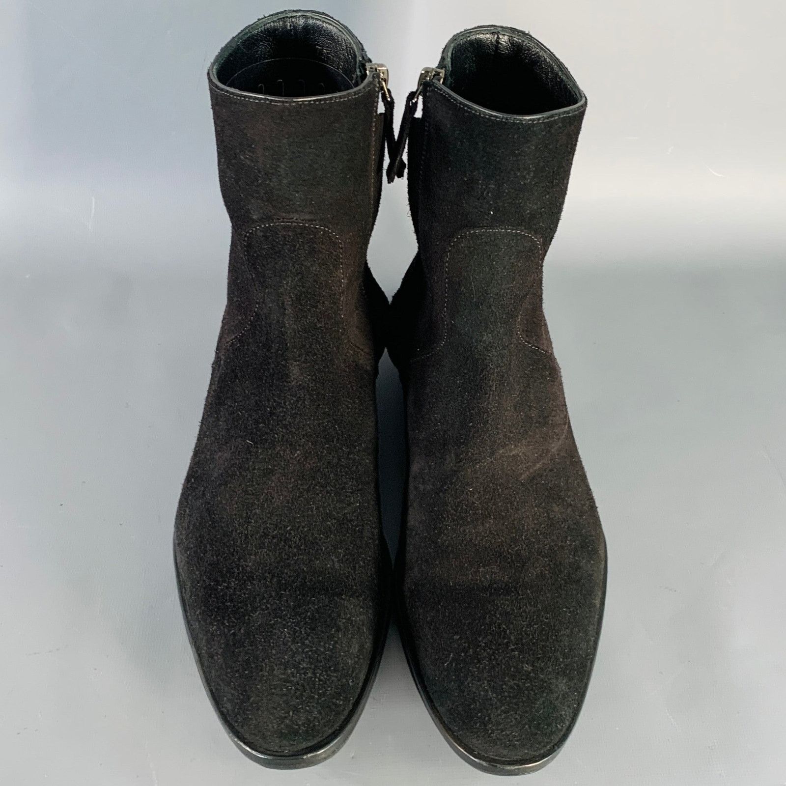 Mr. Hare MR. HARE Size 8.5 Trane Black Suede Side Zipper Ankle Boots Size US 8.5 / EU 41-42 - 4 Thumbnail
