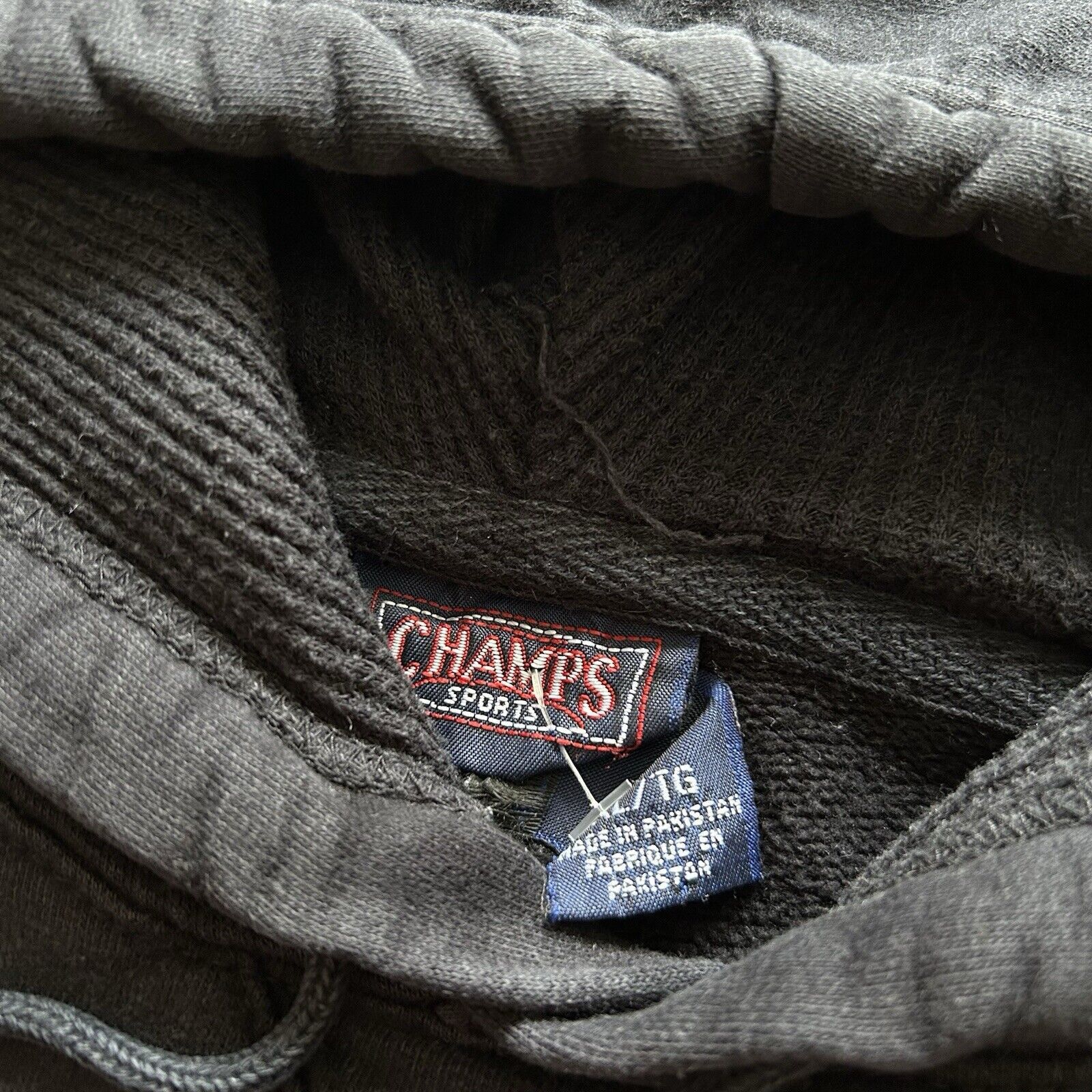 Vintage Vintage 2000s Sun Faded Black Blank Basic Pullover Hoodie XL Size US XL / EU 56 / 4 - 3 Thumbnail