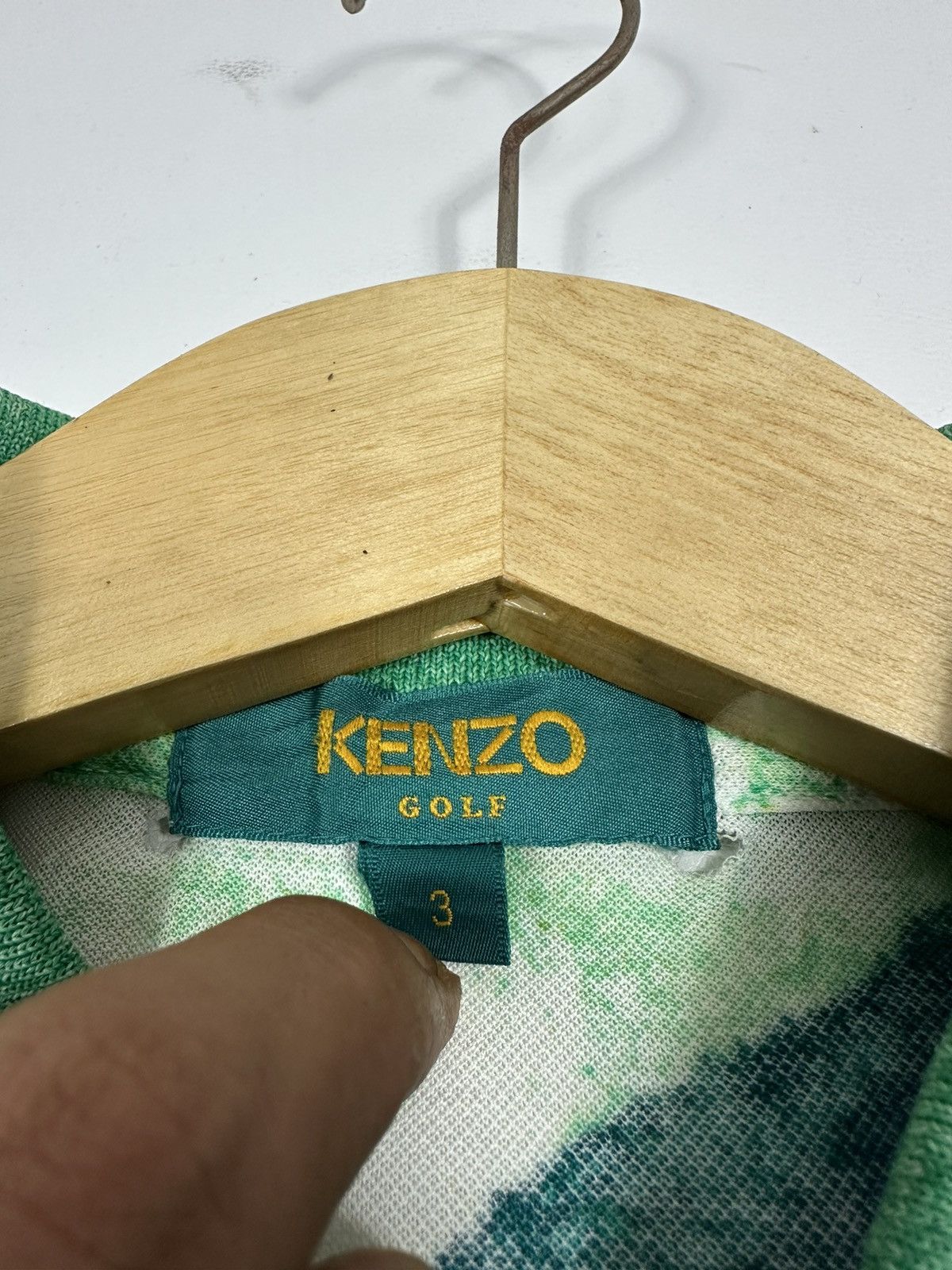 Kenzo × Vintage Vintage Kenzo Golf PoloShirt Nice Fullprint Art Size US L / EU 52-54 / 3 - 7 Thumbnail