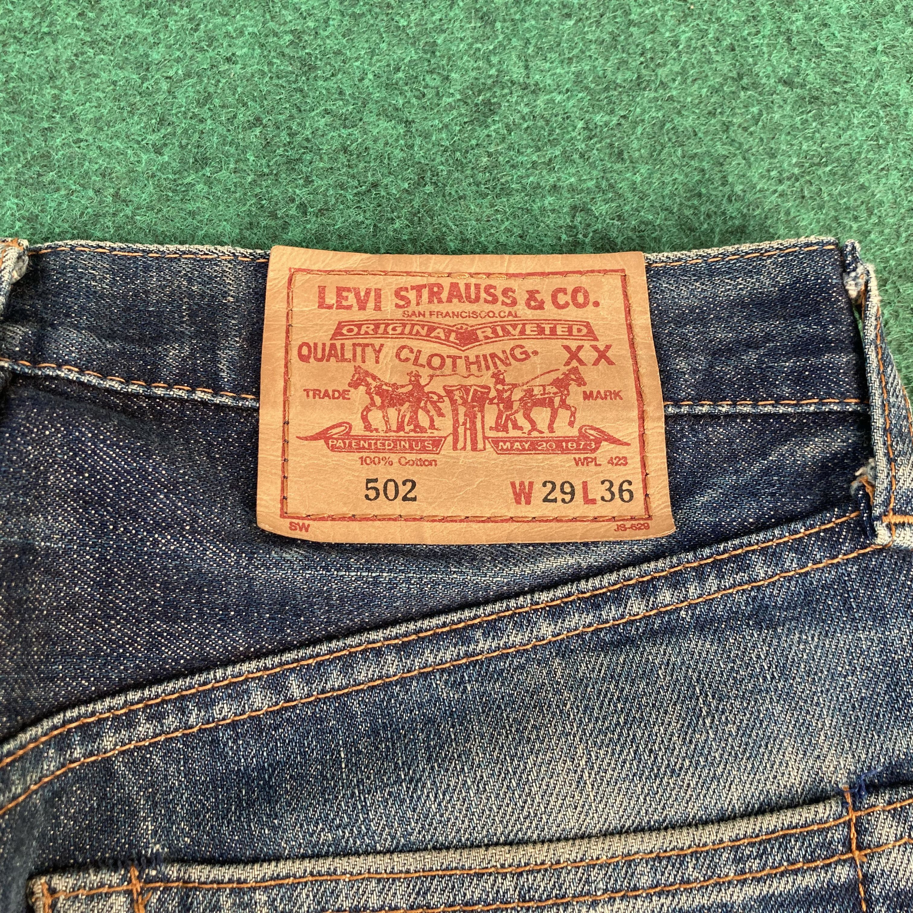 Levi's 28x30 Vtg Levis 502 Japan Big E Redline Selvedge Denim Jeans Size US 28 / EU 44 - 14 Thumbnail