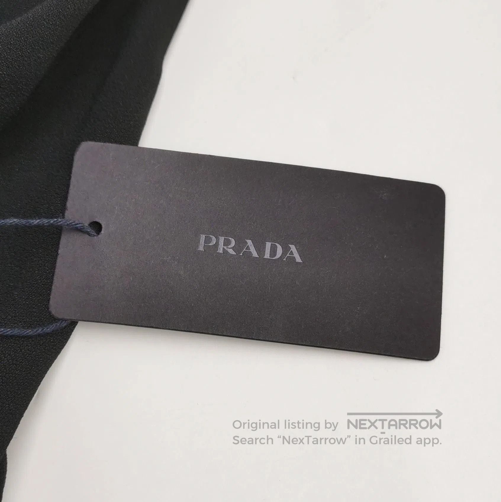 Prada Prada Black Straight Leg Trousers . Size 37" - 2 Thumbnail