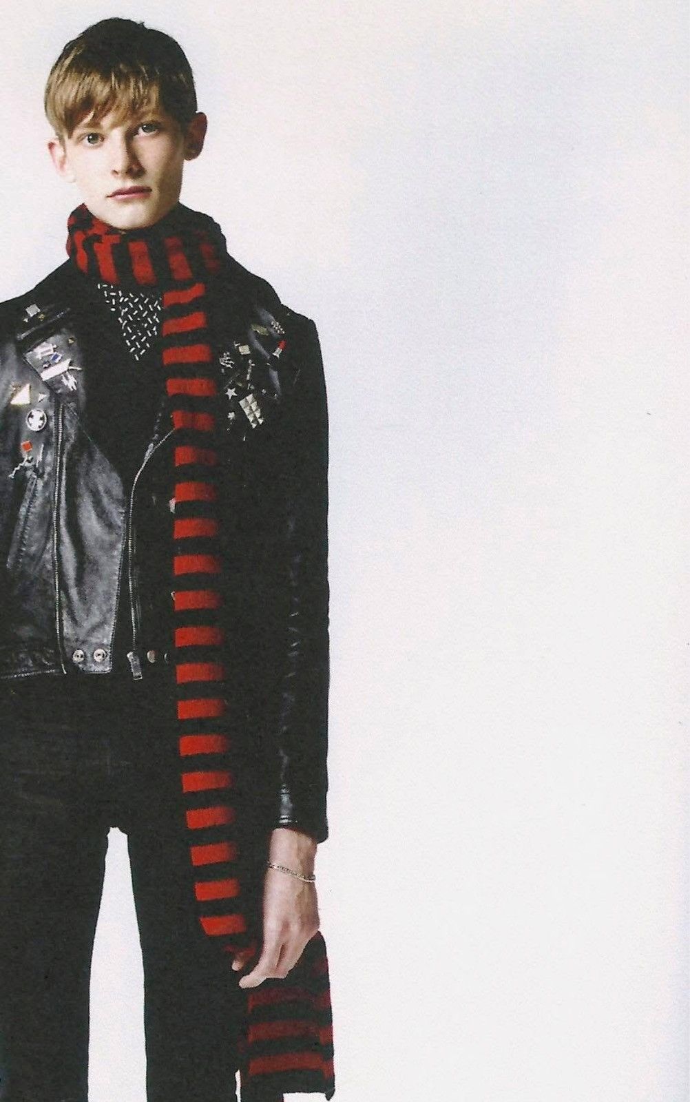 Hedi Slimane × Saint Laurent Paris 15FW L00 Motorcycle Leather Jacket Sz44 (with free pins) Size US S / EU 44-46 / 1 - 13 Thumbnail