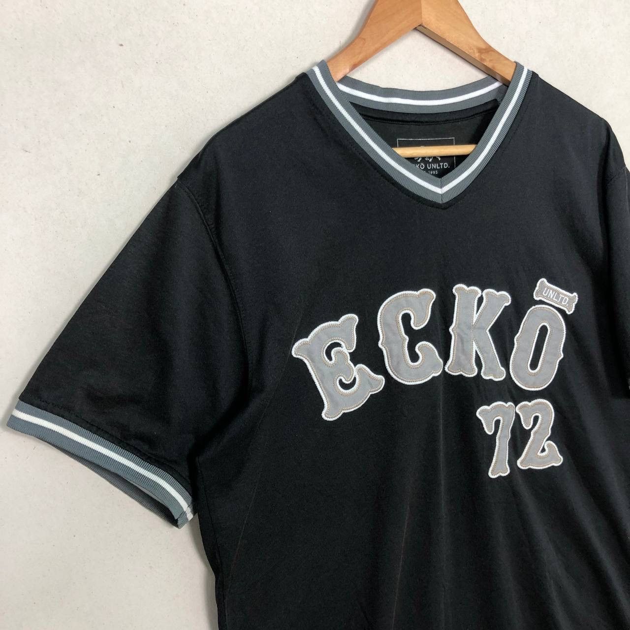 Ecko Unltd. Cyber Y2K ECKO UNLTD 72 Black Hockey Jersey Size US L / EU 52-54 / 3 - 5 Thumbnail