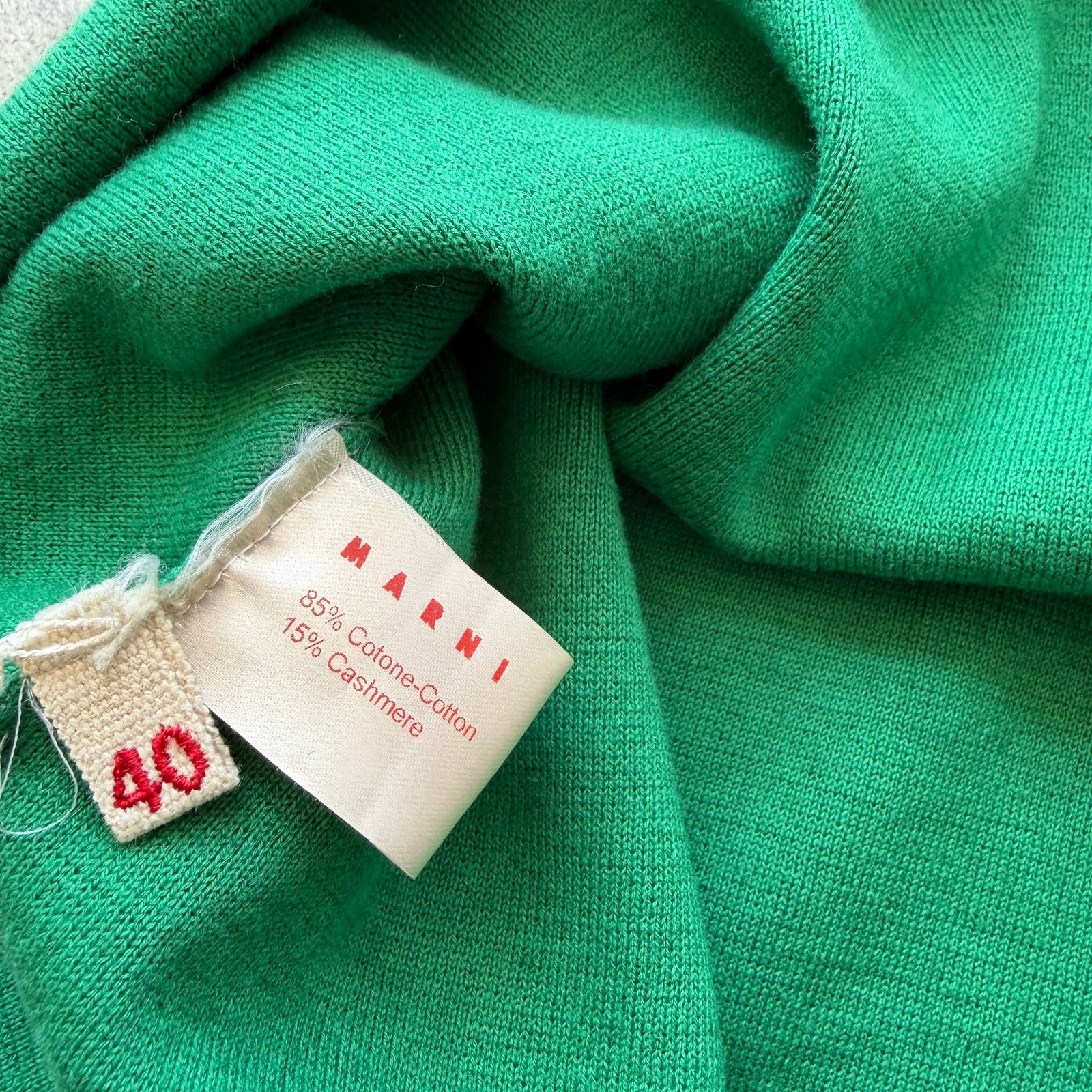 Marni Marni Green Sleeveless Knit Dress with Resin Embellishments Size M / US 6-8 / IT 42-44 - 4 Thumbnail