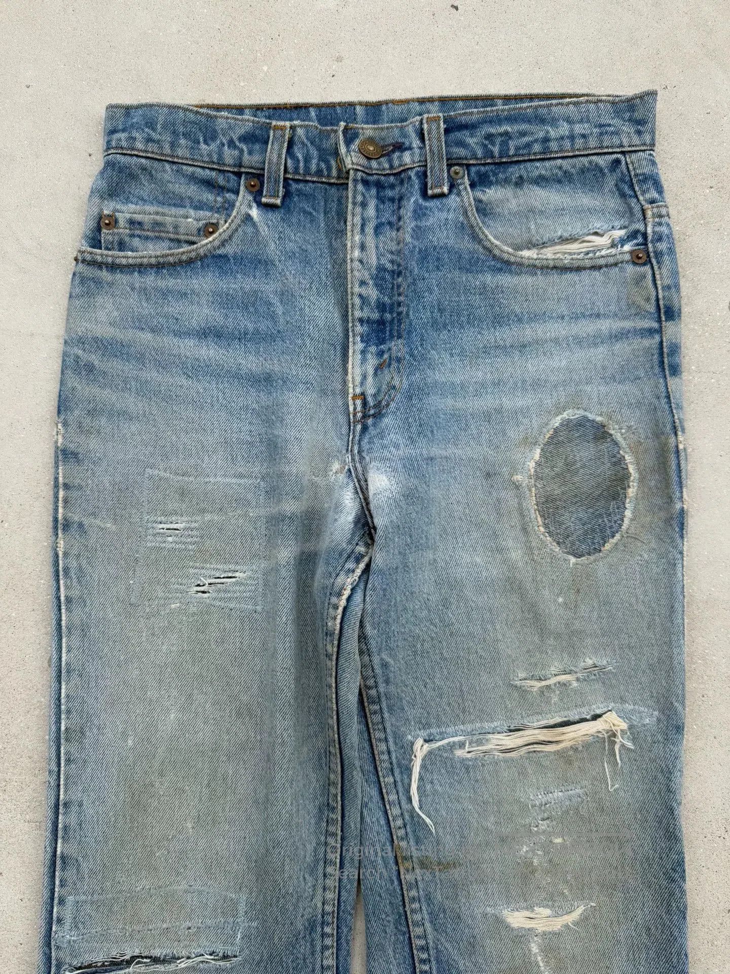 Vintage Vintage 70s Levis 517 Flared Jeans. Size US 30 / EU 46 - 5 Thumbnail