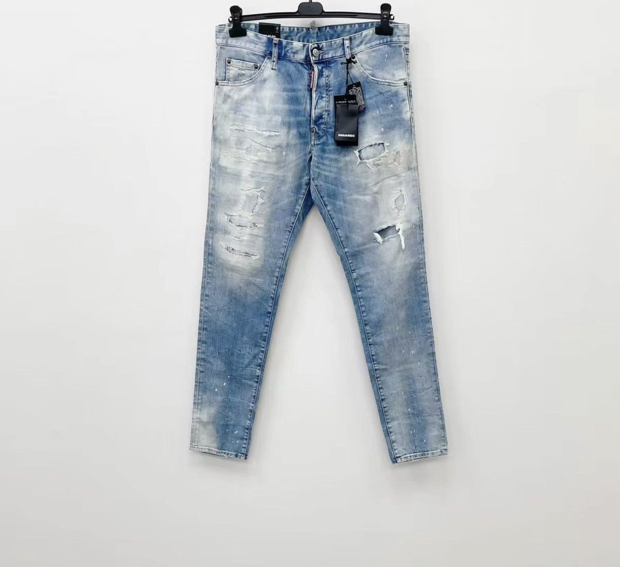 Dsquared2 DSQUARED2 D2 Stretch Washed Distressed Destroyed Jeans J30 Size US 34 / EU 50 - 1 Thumbnail