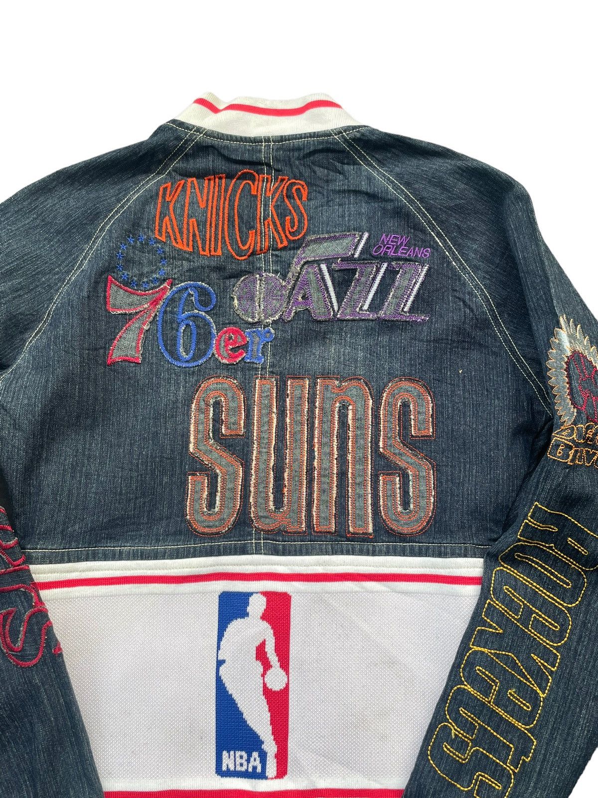 NBA Hardwood Classics NBA Denim Jacket Size S / US 4 / IT 40 - 9 Thumbnail