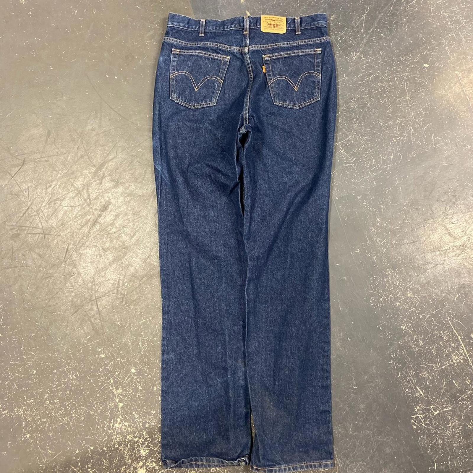 Levi's Vintage Levi Dark Wash Orange Tab Jeans Size US 38 / EU 54 - 1 Thumbnail