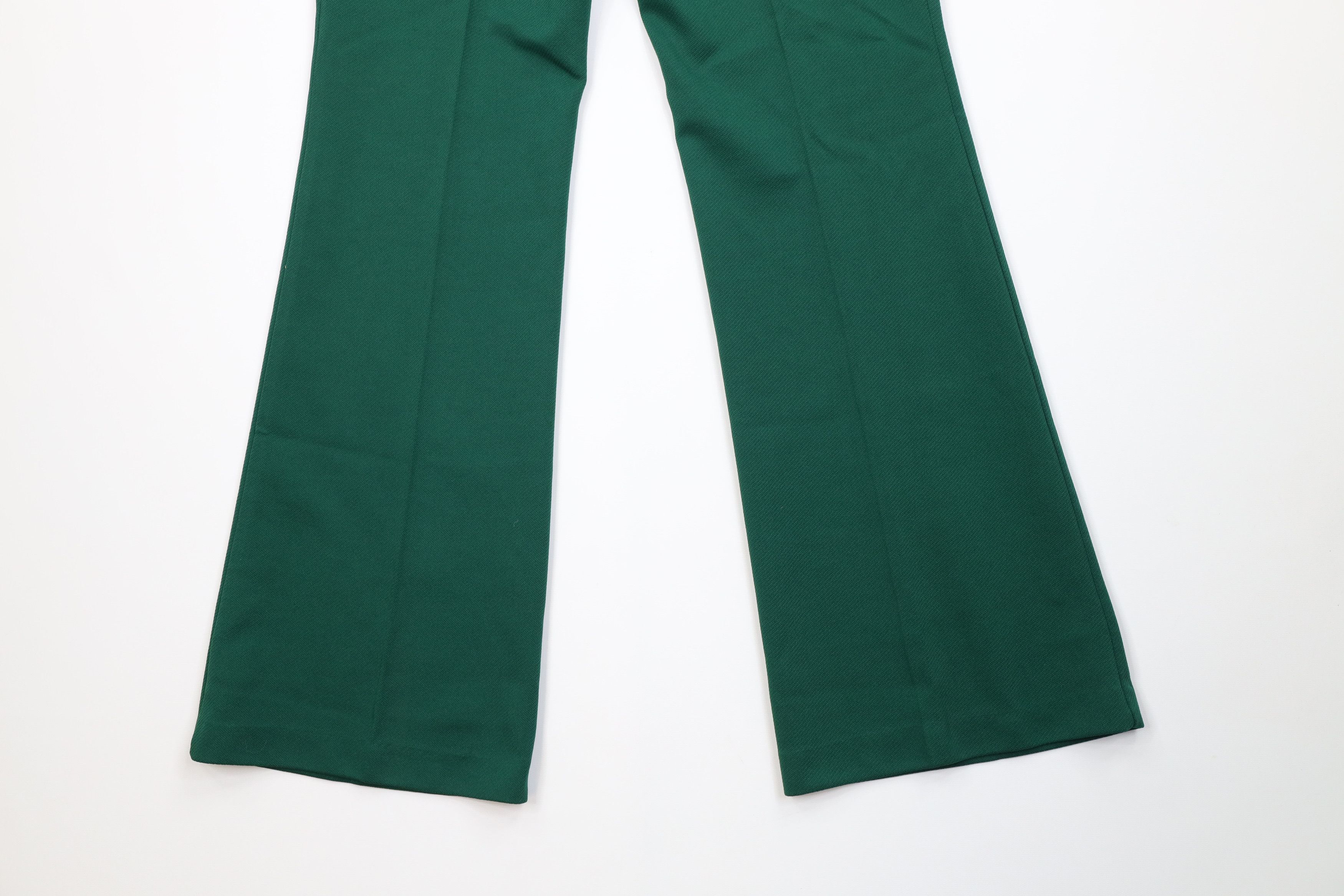 Vintage Vintage 70s Streetwear Wide Leg Bell Bottoms Pants Green USA Size 30" / US 8 / IT 44 - 9 Thumbnail