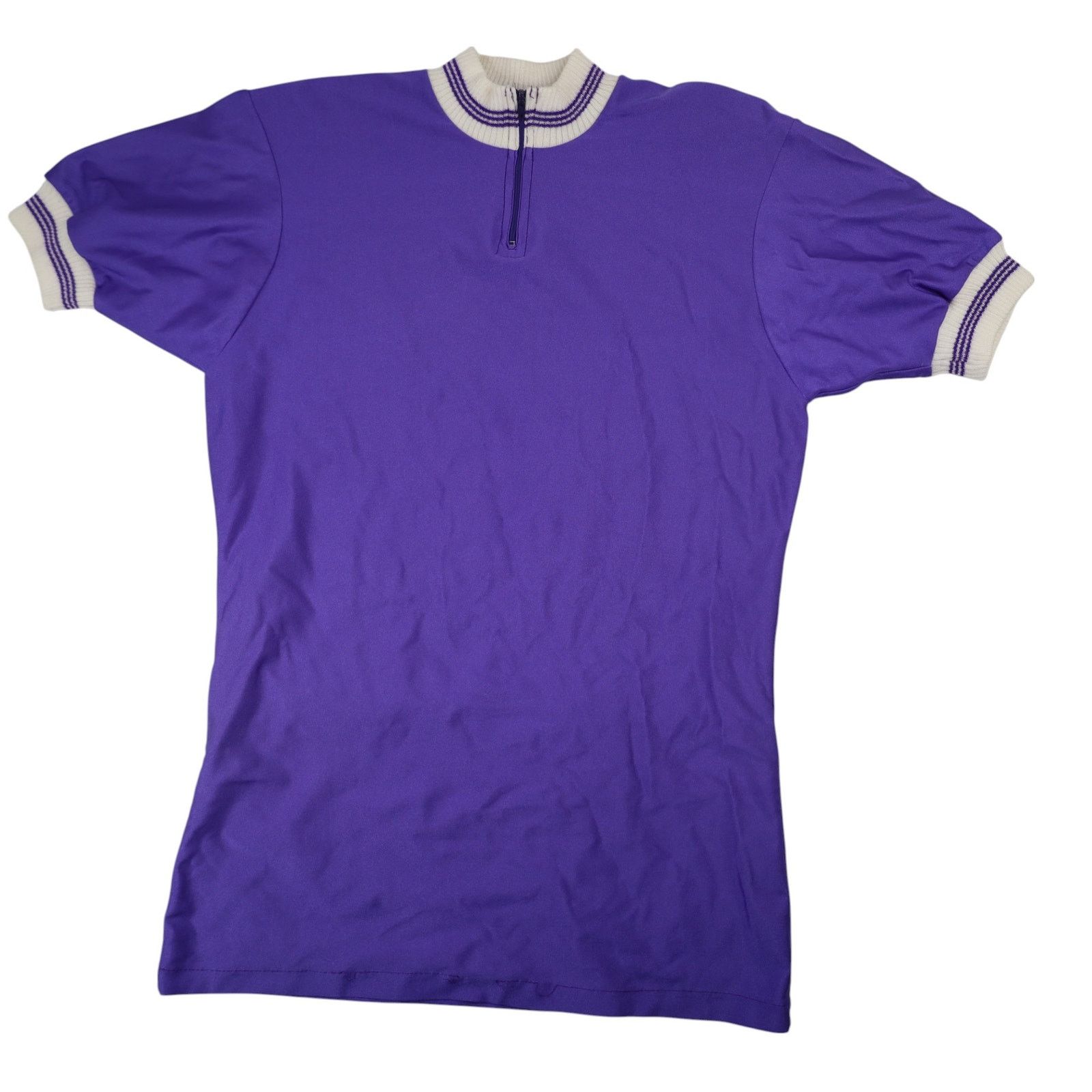 Vintage 70s True VTG DuPont Lycra Au Tour De France Cycling Jersey Size US S / EU 44-46 / 1 - 1 Thumbnail