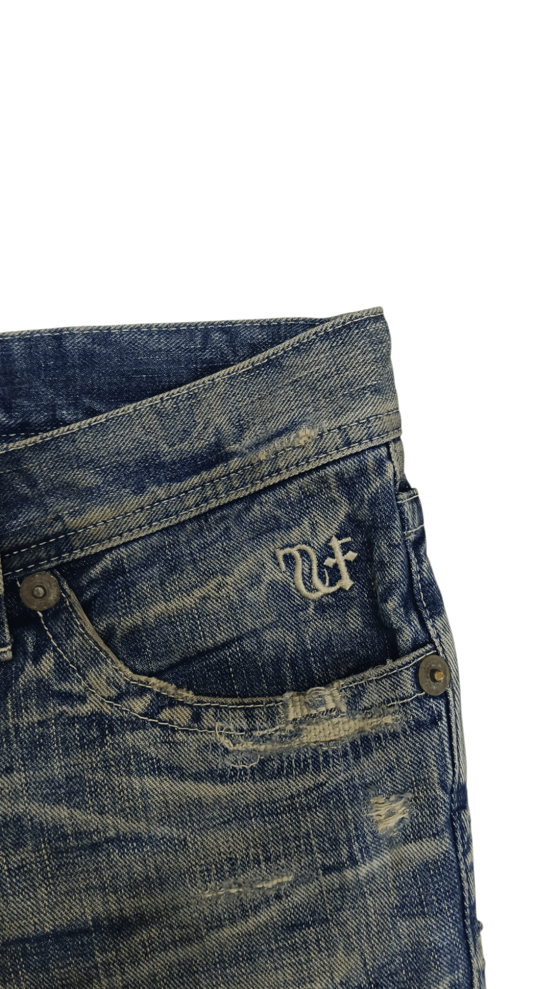 Designer DELAY UFin & Sons Distressed Flare Denim Japan (S316) W32 Size US 32 / EU 48 - 5 Thumbnail
