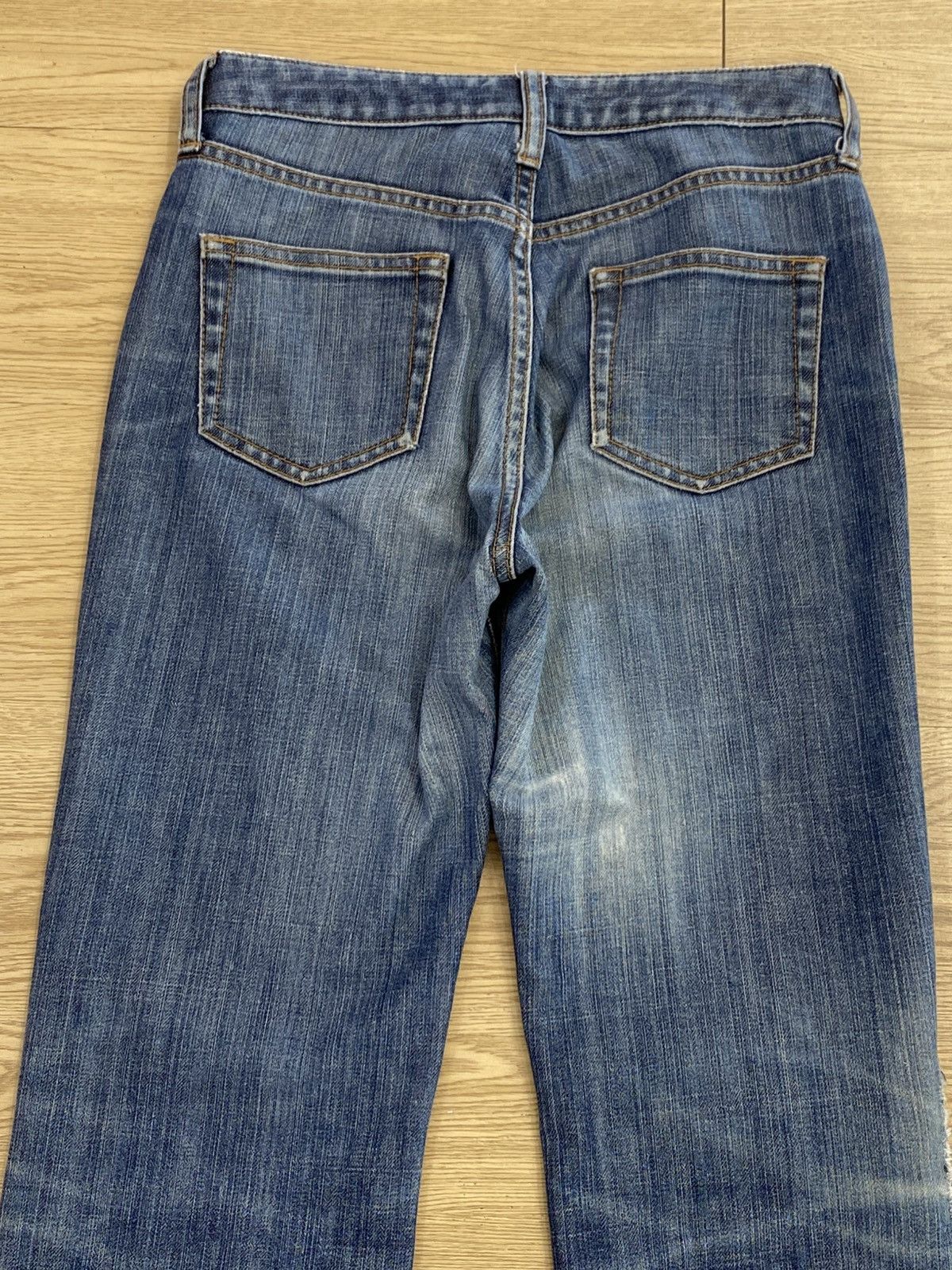 Uniqlo Uniqlo Japanese Brand Flare Blue Wash Style Jeans Size US 27 - 4 Thumbnail