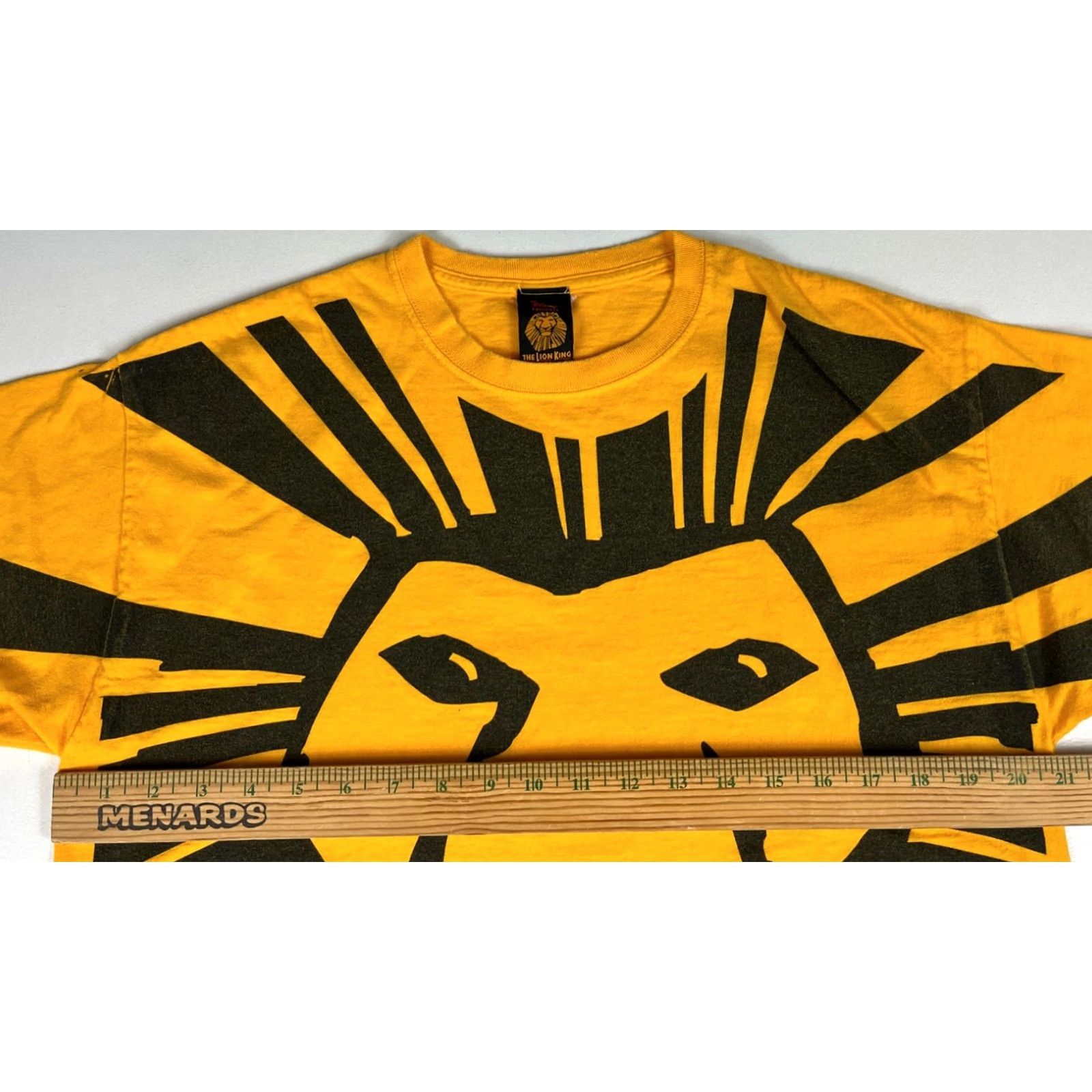 Disney VINTAGE The Lion King Broadway Musical T-Shirt Yellow Adults L Nike? Size US L / EU 52-54 / 3 - 7 Thumbnail