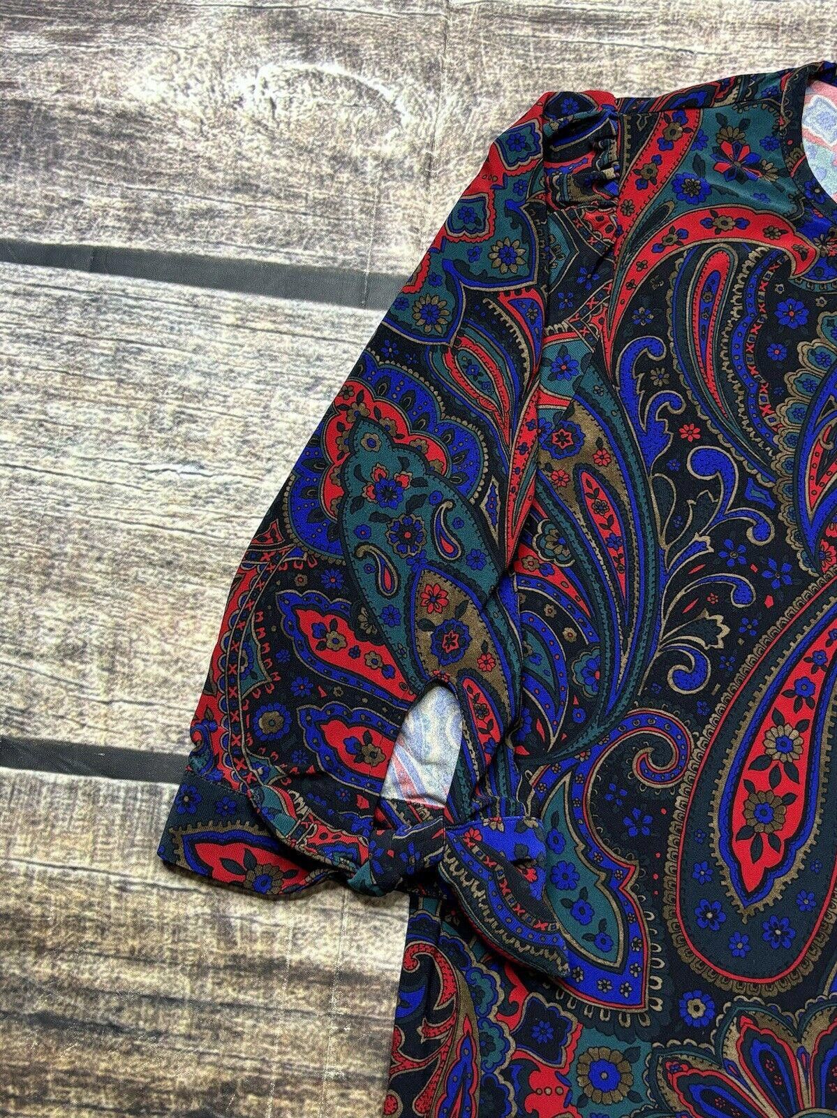 Lauren Ralph Lauren Lauren Ralph Lauren Blouse Top Womens Large Black Label Tie Size L / US 10 / IT 46 - 5 Thumbnail