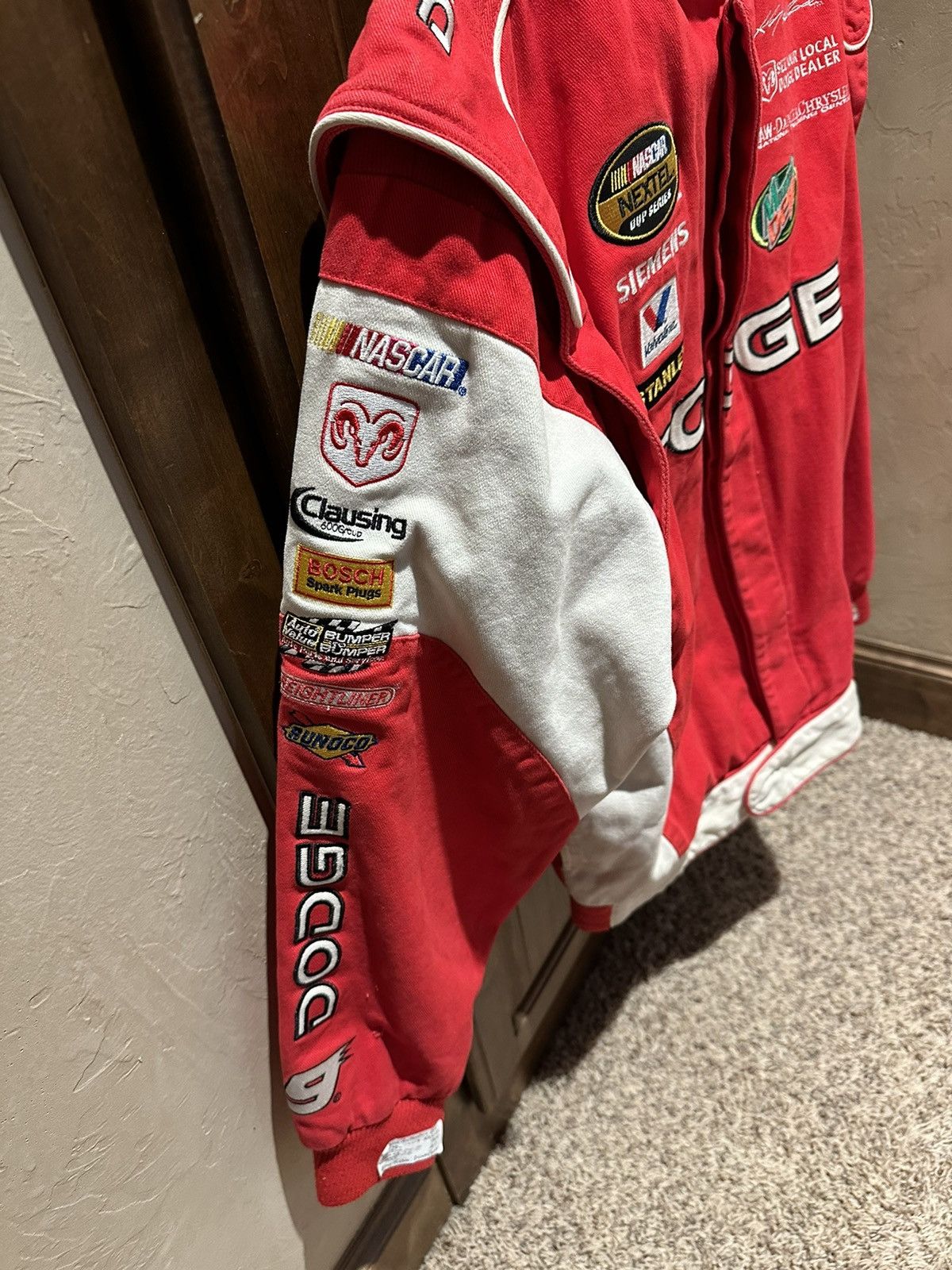 Vintage Chase Authentics Dodge Embroidered good NASCAR Jacket