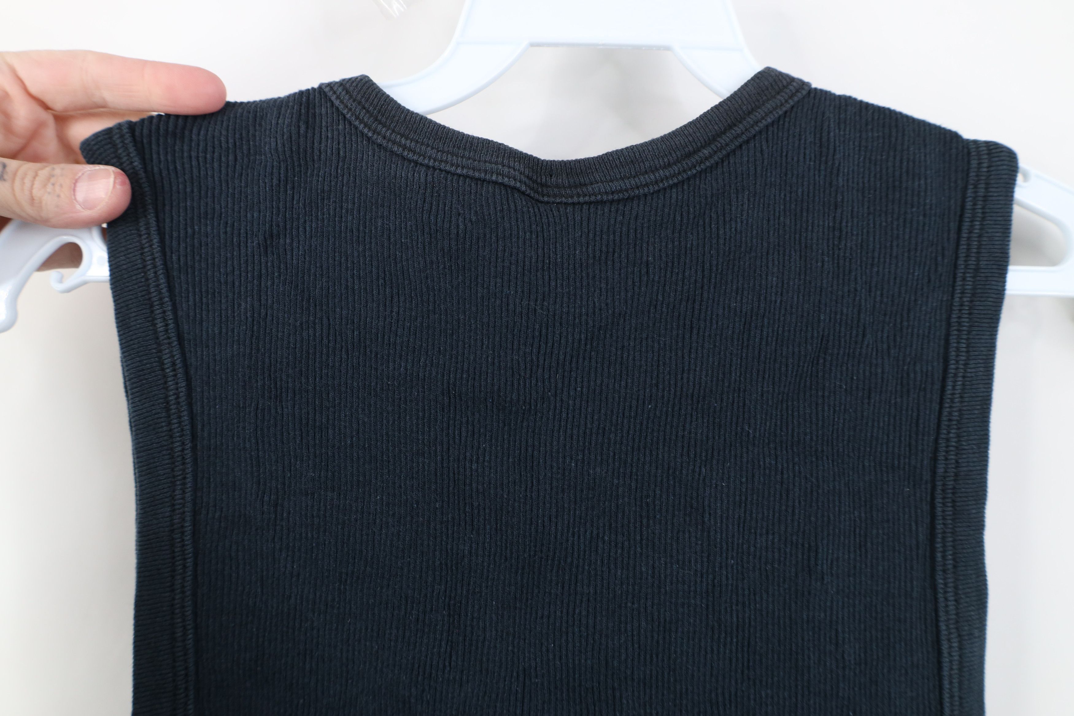 Vintage Vintage 90s Streetwear Ribbed Knit Wife Beater Tank Top Size US XL / EU 56 / 4 - 10 Thumbnail