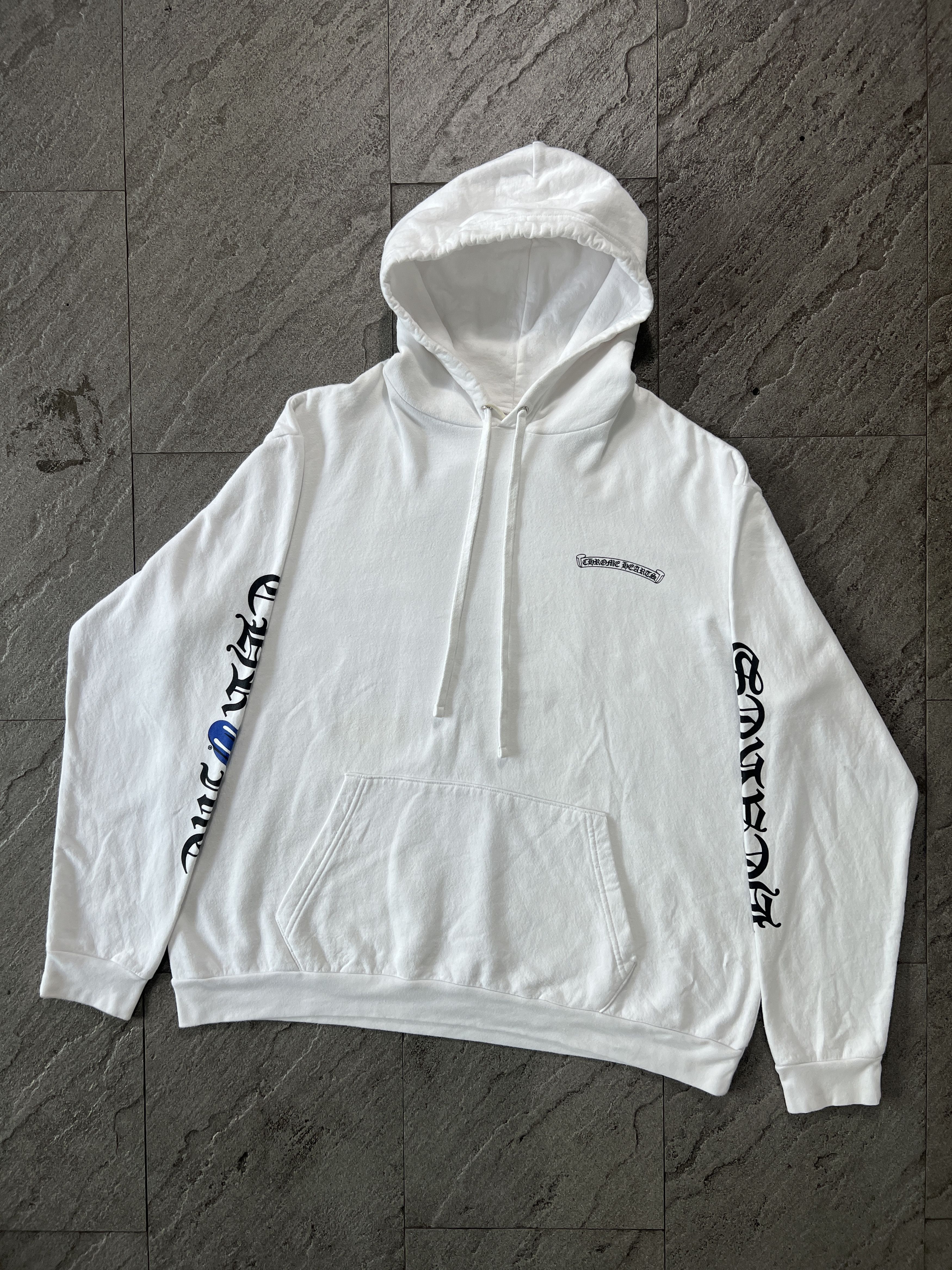 Chrome Hearts Chrome Hearts x Rolling Stones Blue Tongue White Hoodie XL Size US XL / EU 56 / 4 - 2 Thumbnail