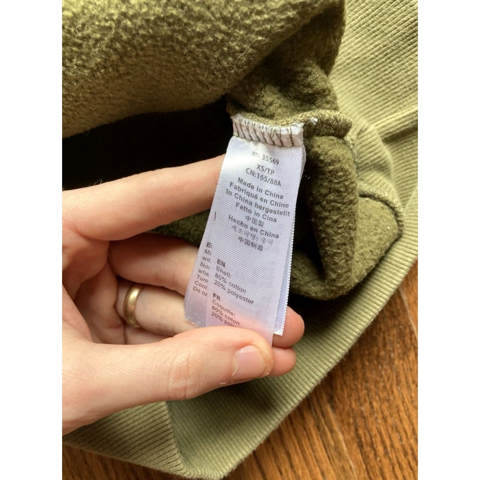 Alpha Industries Alpha Industries Hoodie Mens XS Olive 1/4 Zip Cotton Blend Military Logo Solid Long Sleeve Zip Hooded Pockets All Seasons Army USA Reg Mens Size US XS / EU 42 / 0 - 7 Thumbnail