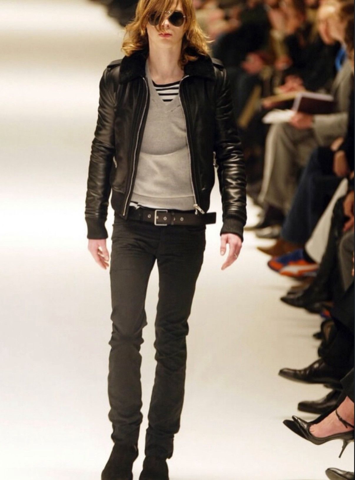Hedi Slimane Dior Homme AW 04 "victim of the crime" runway pants Size US 27 - 1 Thumbnail