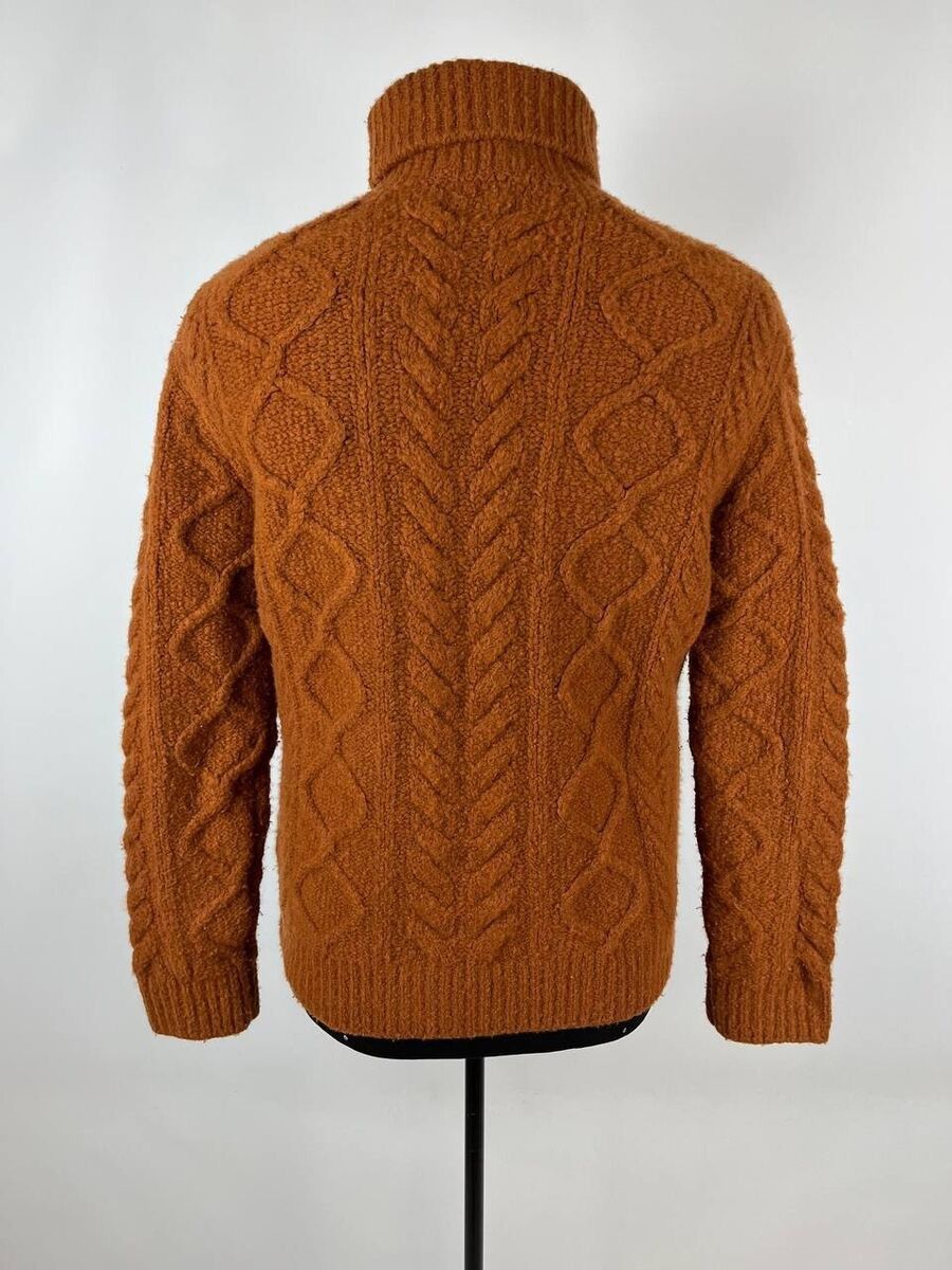 Designer × Dsquared2 Dsquared2 Knitted Brown Men Jumper Sweater Size M (0337) Size US M / EU 48-50 / 2 - 3 Thumbnail