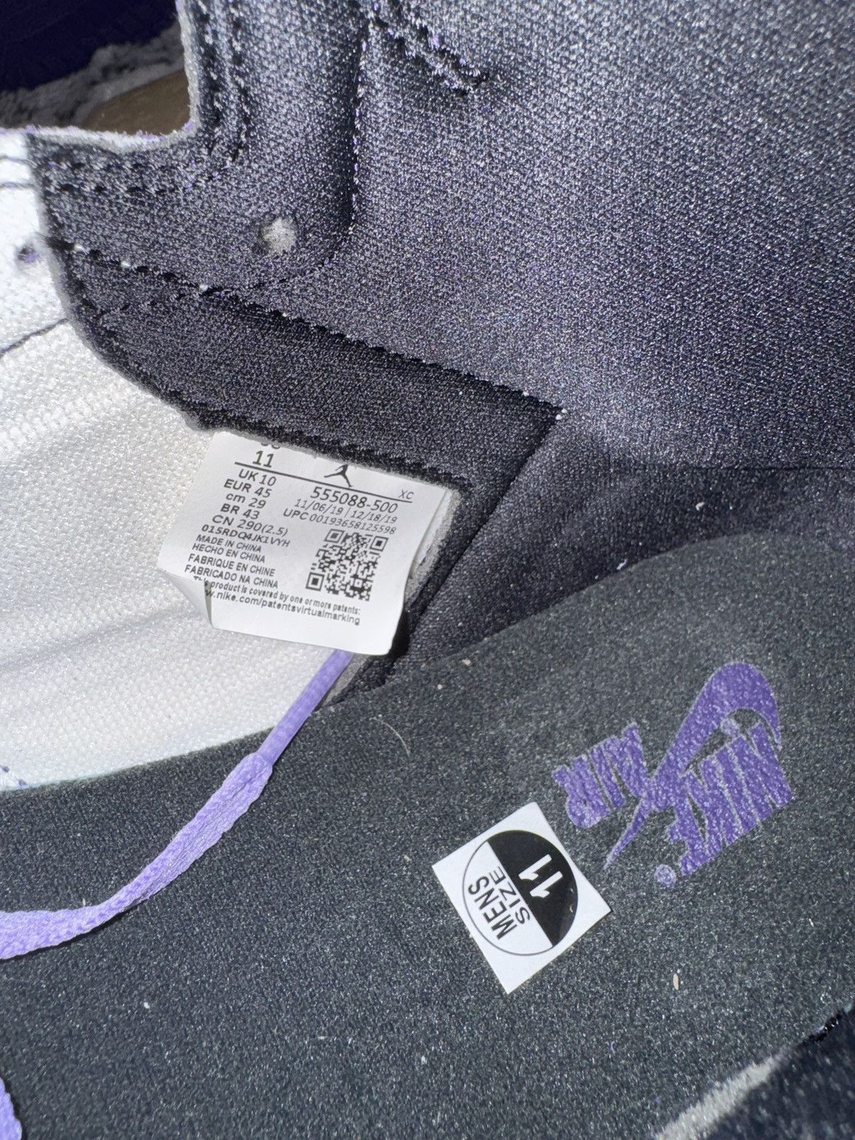 Jordan Brand Jordan 1 Retro High Court Purple Size US 11 / EU 44 - 7 Thumbnail