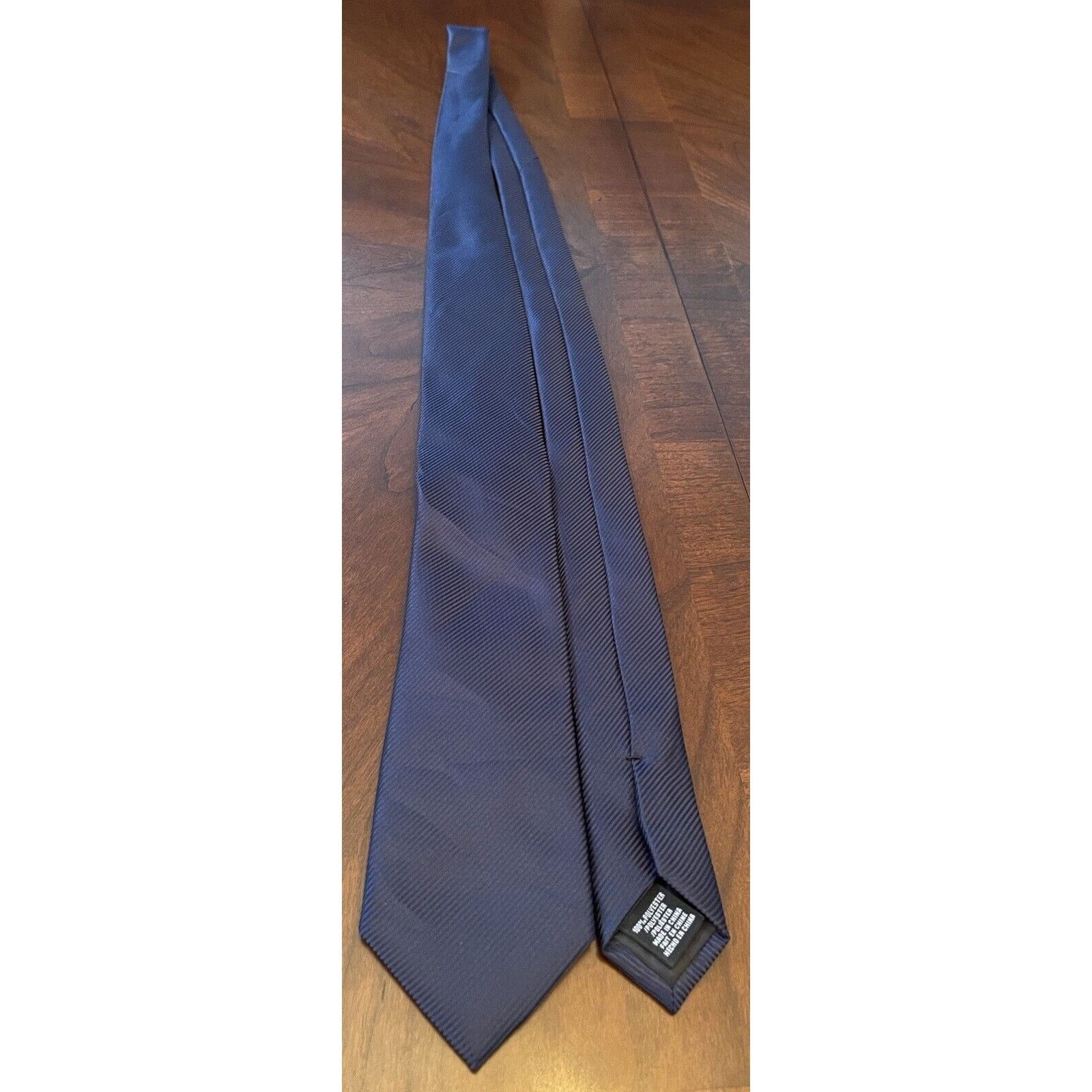Perry Ellis Perry Ellis Portfolio Repp Blue 100% Polyester Made In China Size ONE SIZE - 3 Thumbnail