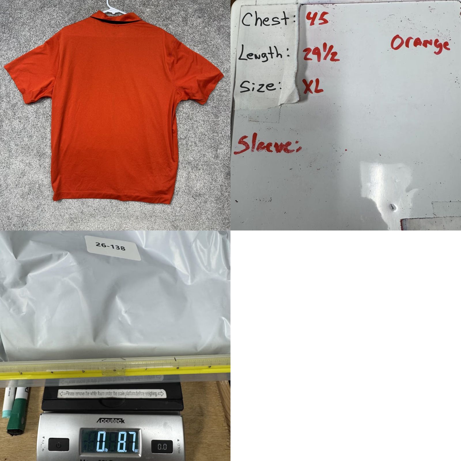 Nike Nike Golf Polo Shirt Mens XL Orange Tour Performance Dri-Fit Short Sleeve Golf Size US XL / EU 56 / 4 - 8 Thumbnail