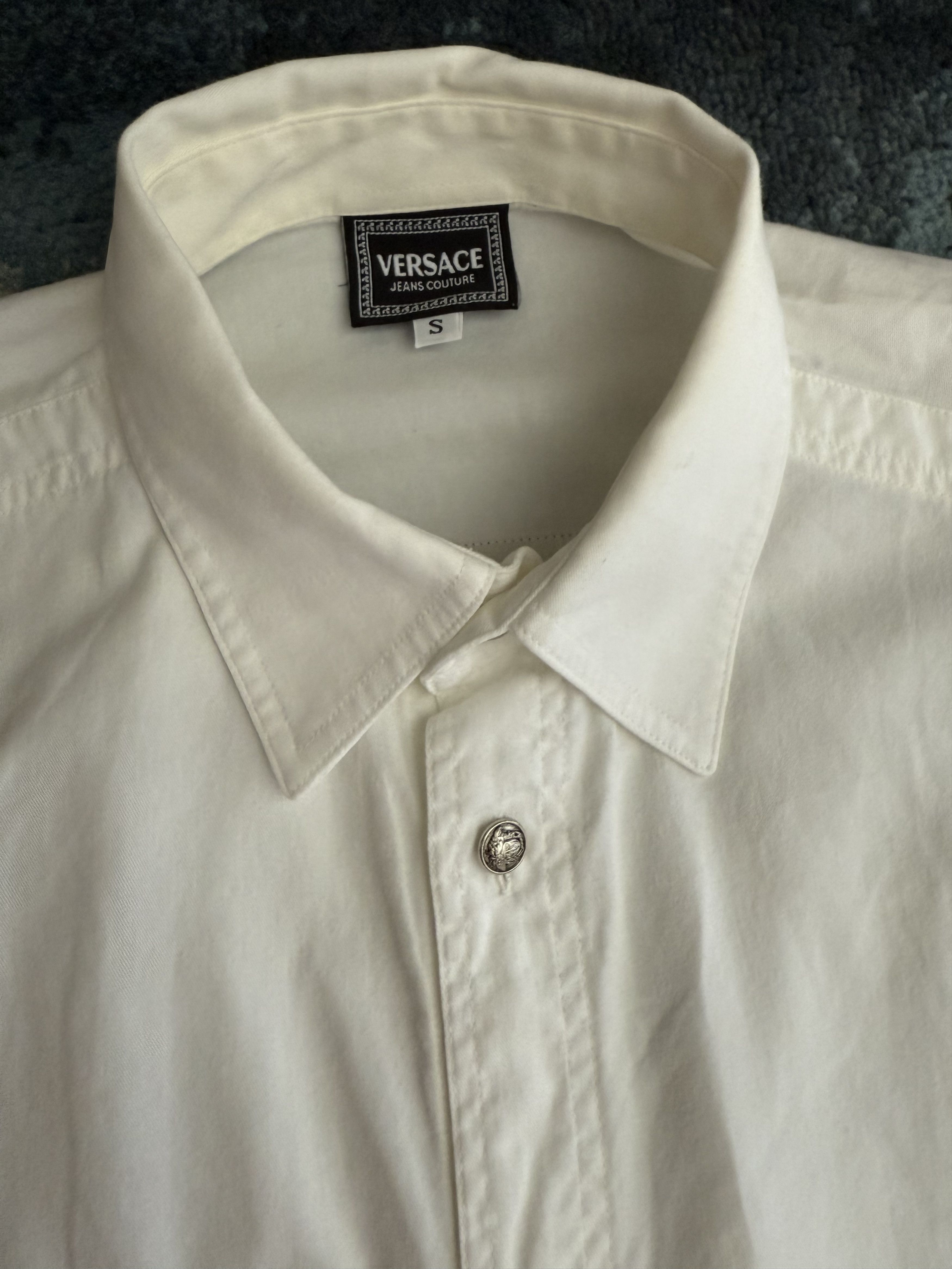 Versace Jeans Couture RARE Versace Printed Y2K Shirt Size US L / EU 52-54 / 3 - 5 Thumbnail
