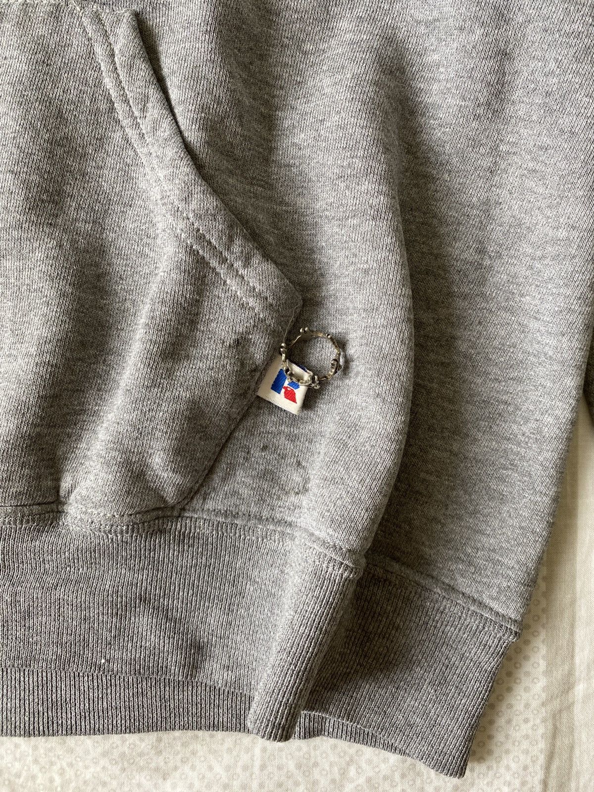 Russell Athletic 90s Russell Athletic Vintage Boxy Gray Hoodie Size US L / EU 52-54 / 3 - 3 Thumbnail