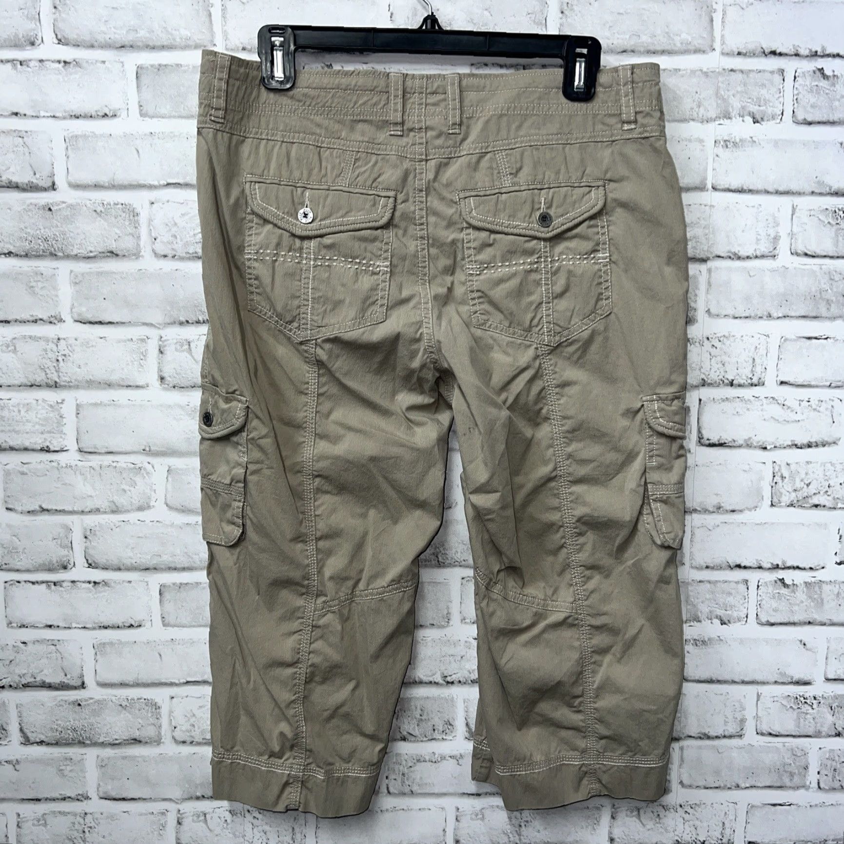 Vintage Kühl Beige Cargo Capri Pants Womens Size 10 Size 32" / US 10 / IT 46 - 4 Thumbnail