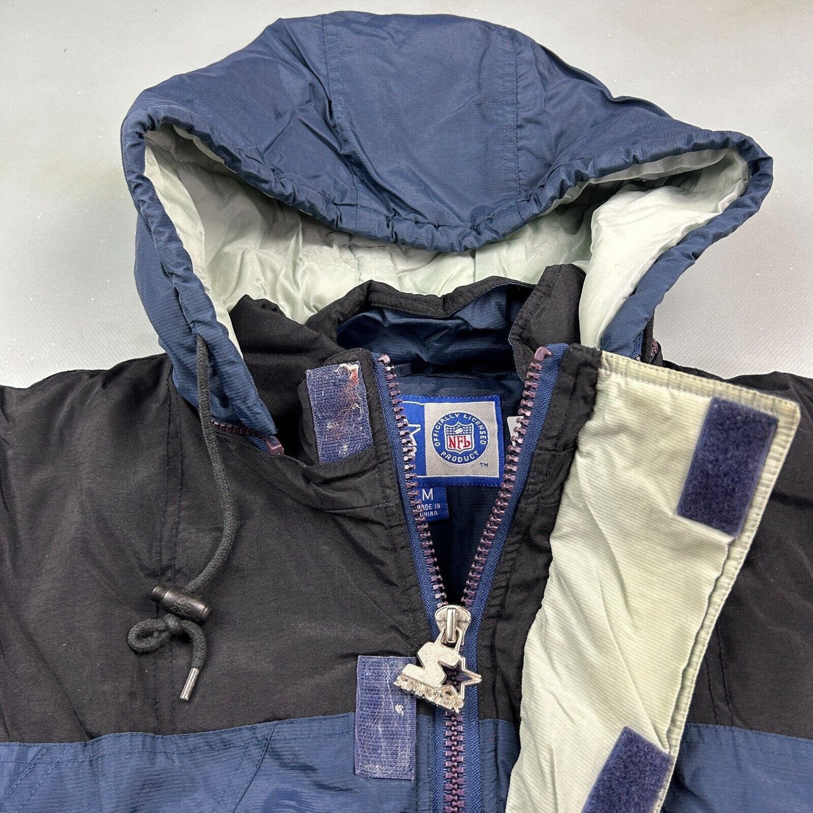 Starter VINTAGE 90s Dallas Cowboys Starter Anorak 1/4 Zip Jacket M Size M / US 6-8 / IT 42-44 - 10 Thumbnail