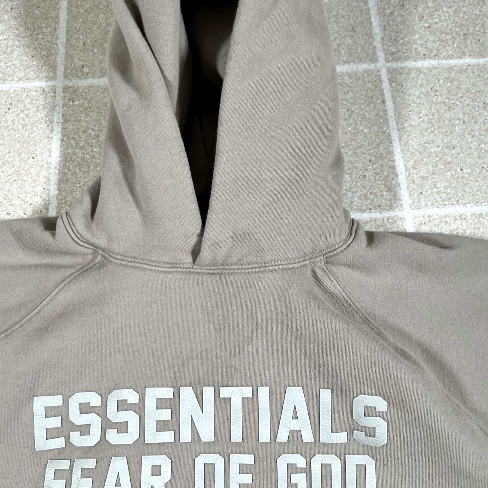 Essentials Fear of God Essentials Hoodie Womens Size S Pullover Beige Activewear Slim Fits Adults Women S Beige Hoodie Remove Extra Text Size S / US 4 / IT 40 - 4 Thumbnail