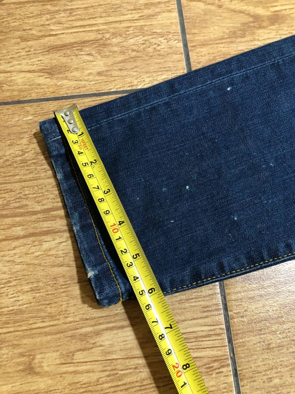 Dsquared2 DSQUARED2 Wash Denim Distressed Straight Jeans Size US 34 / EU 50 - 10 Thumbnail