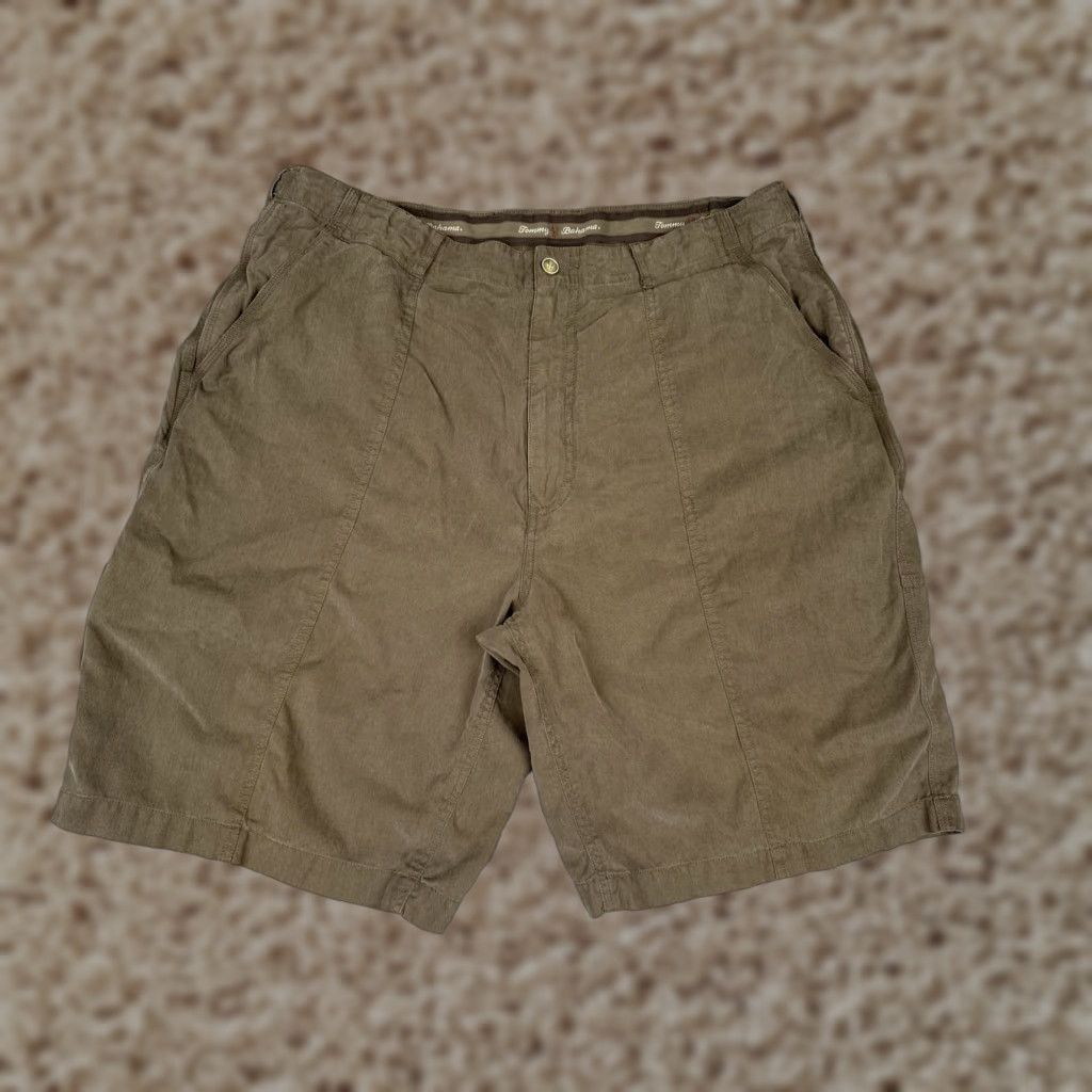 Tommy Bahama Tommy Bahama Shorts Mens 38 Flat Front Brown Khaki Chino Zip Fly Pockets Casual Size US 38 / EU 54 - 1 Thumbnail