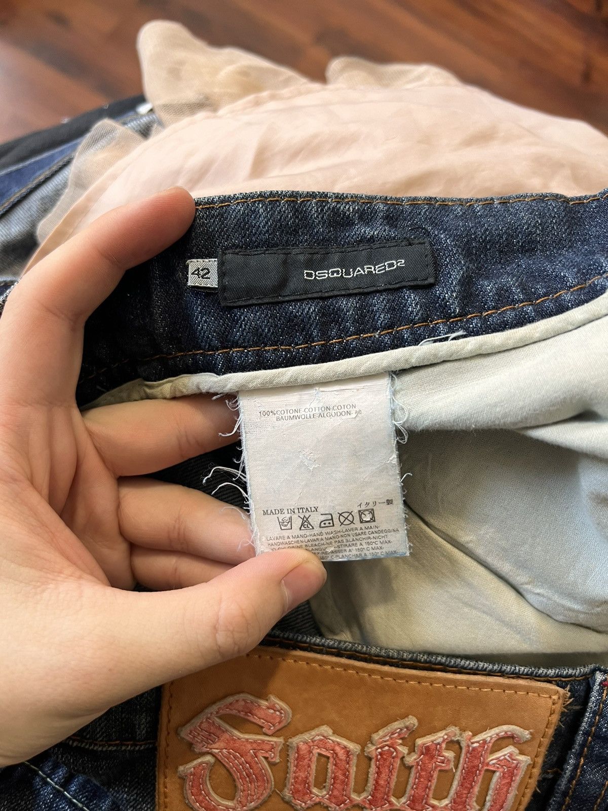 Dsquared2 Rare Vintage Dsquared2 Faith Womens distressed Denim pants Size 28" / US 6 / IT 42 - 8 Thumbnail