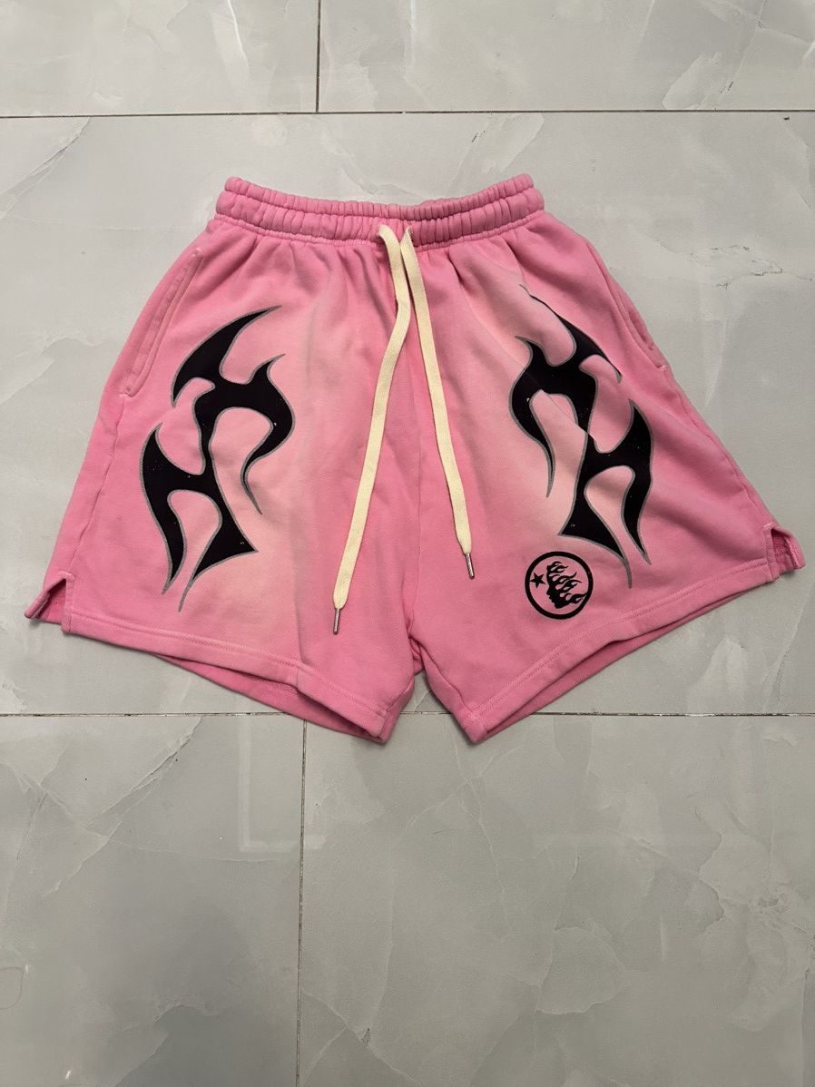 HELLSTAR Hellstar Flame Shorts Pink | Grailed