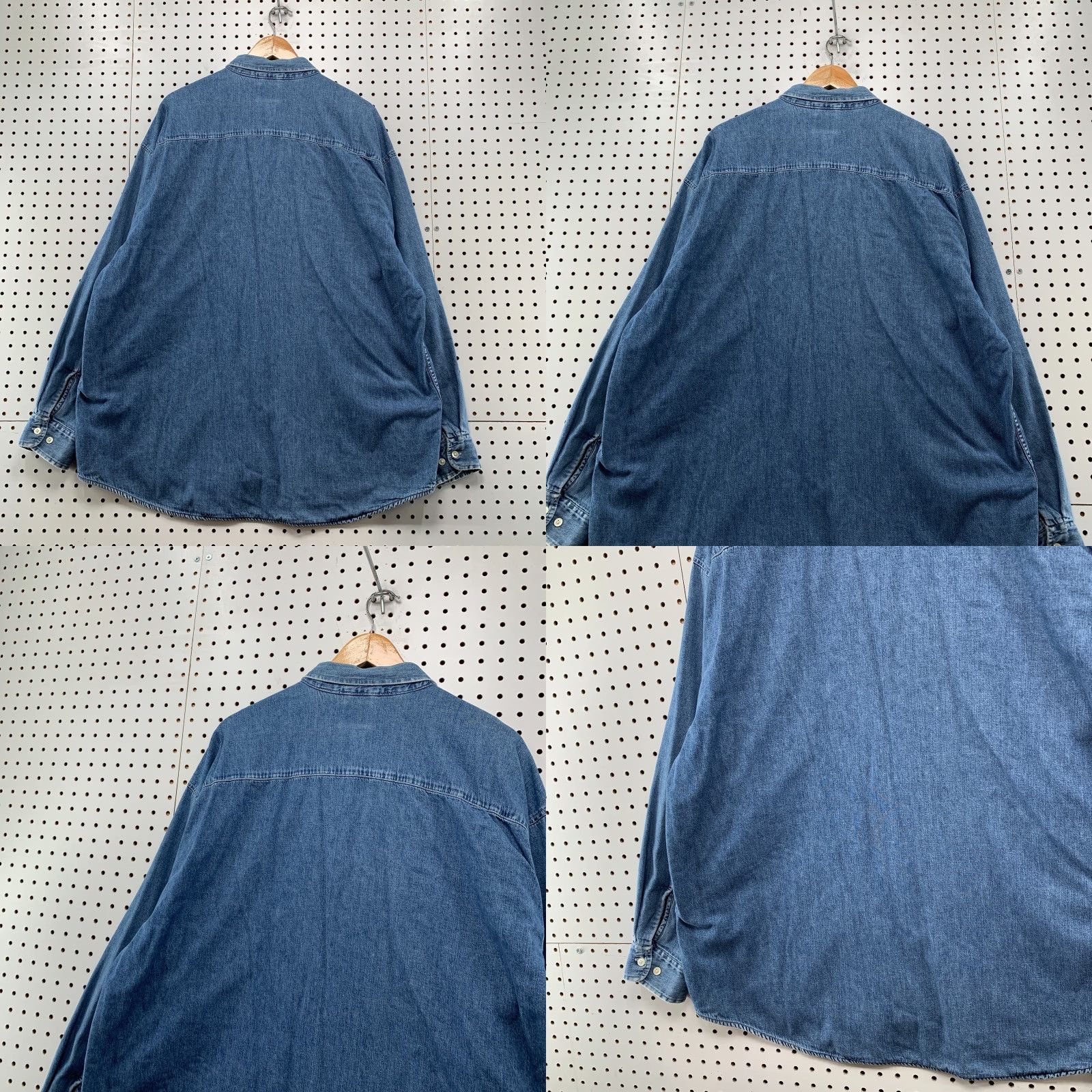Gap VINTAGE Gap Denim Shirt Men XL Long Sleeve Collared Button-Up Lined Blue 90s Casual Size US XL / EU 56 / 4 - 8 Thumbnail