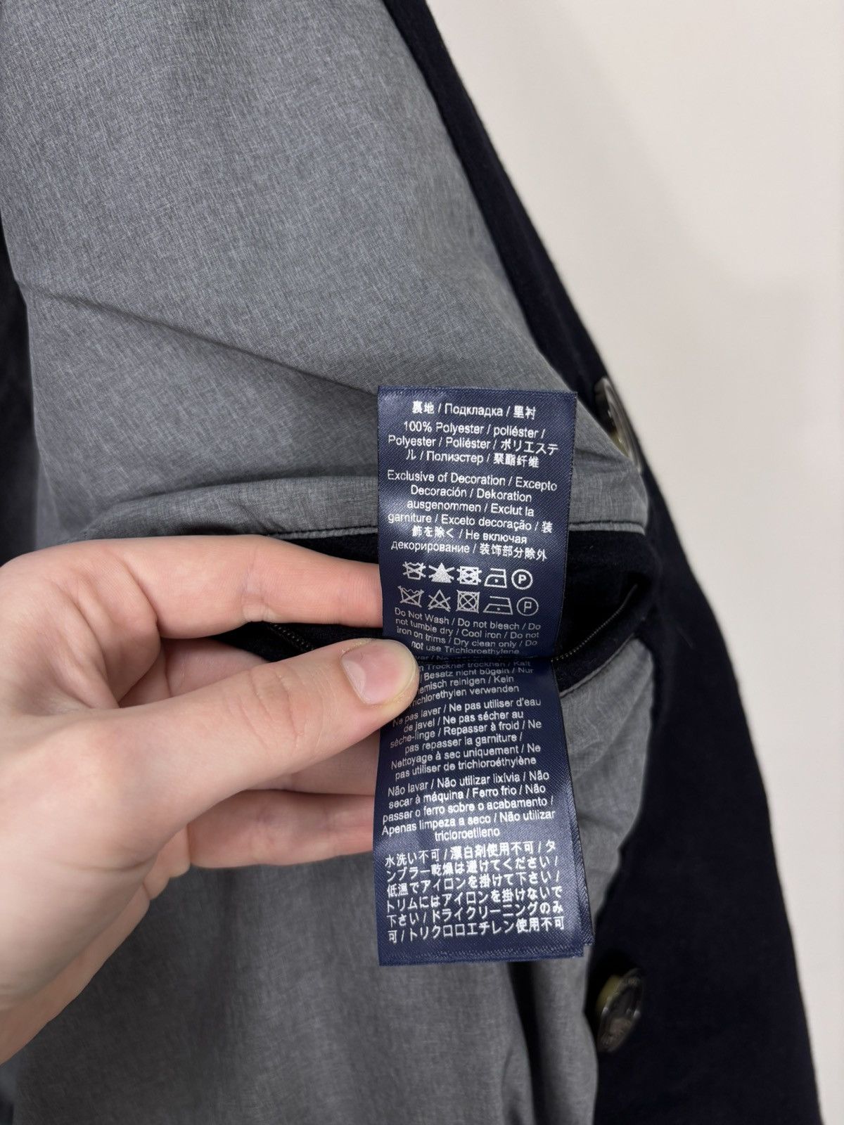 Hackett Hackett London NWT Men’s Navy Blue Double Breasted Wool Coat Size US XL / EU 56 / 4 - 15 Thumbnail