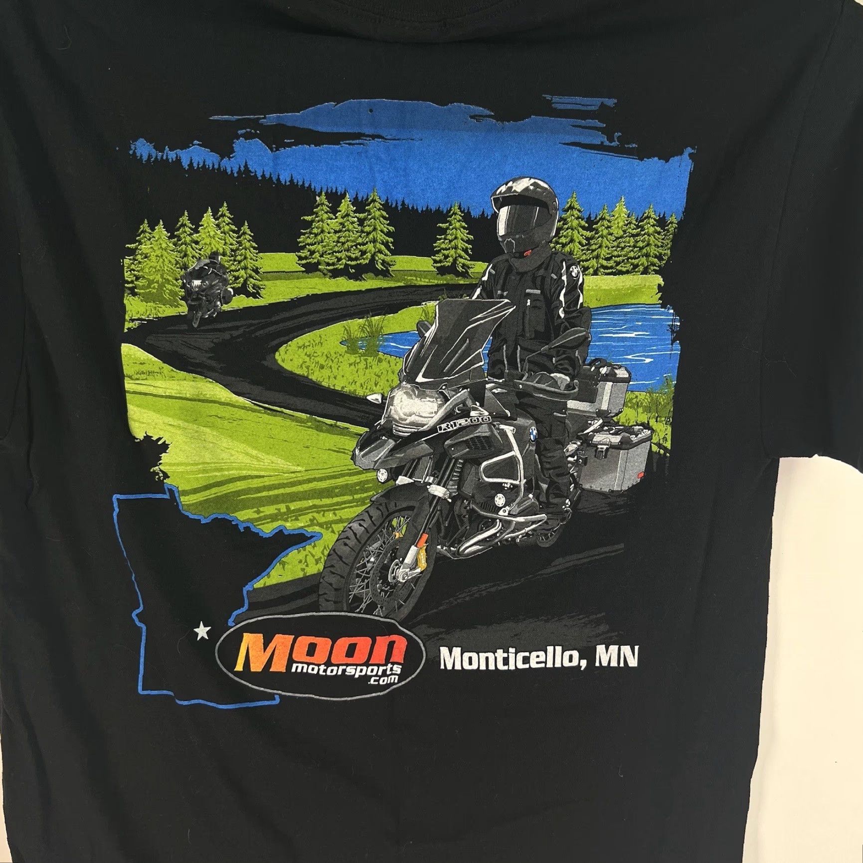 BMW VINTAGE BMW Motorcycle T-Shirt Men's Size M Black Graphic Print Biker Cars Motorcycle 90s Size US M / EU 48-50 / 2 - 5 Thumbnail