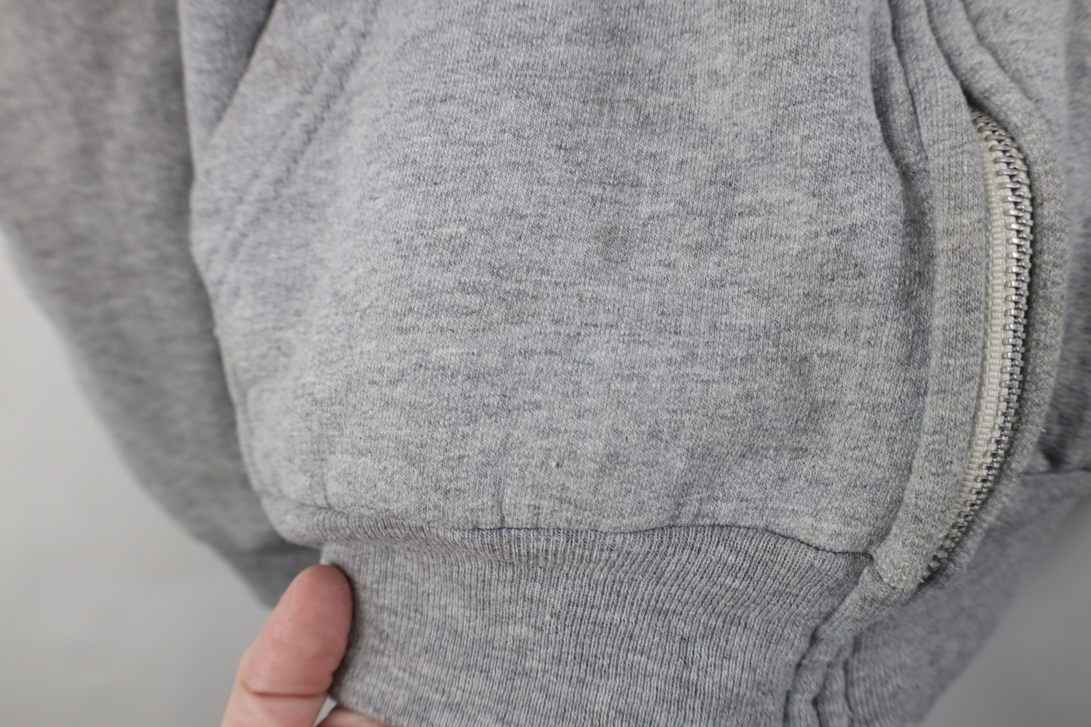 Vintage Vintage 70s Streetwear Full Zip Hoodie Heather Gray USA Size US XXL / EU 58 / 5 - 4 Thumbnail