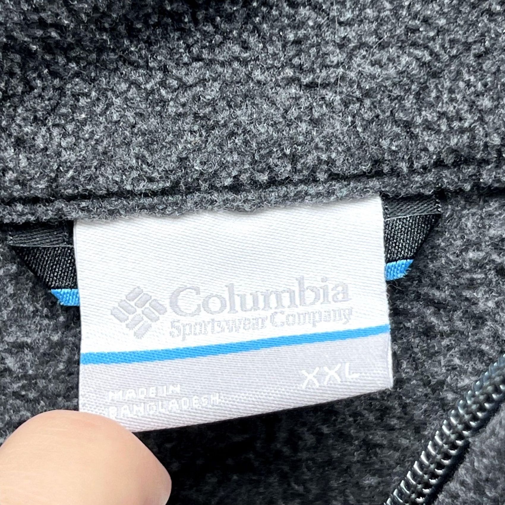 Vintage Columbia Vest Mens 2XL Gray Fleece Full Zip Stand Collar Outdoor Hiking Casual Windbreaker Pocketed Zippered Size US XXL / EU 58 / 5 - 4 Thumbnail