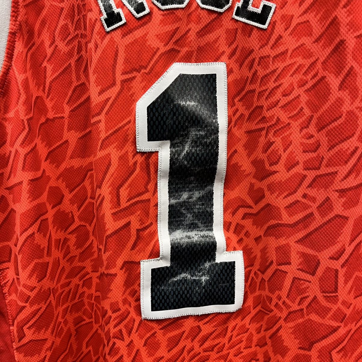 Adidas Adidas Chicago Bulls Derrick Rose Red Shattered Glass Jersey Size US L / EU 52-54 / 3 - 7 Thumbnail