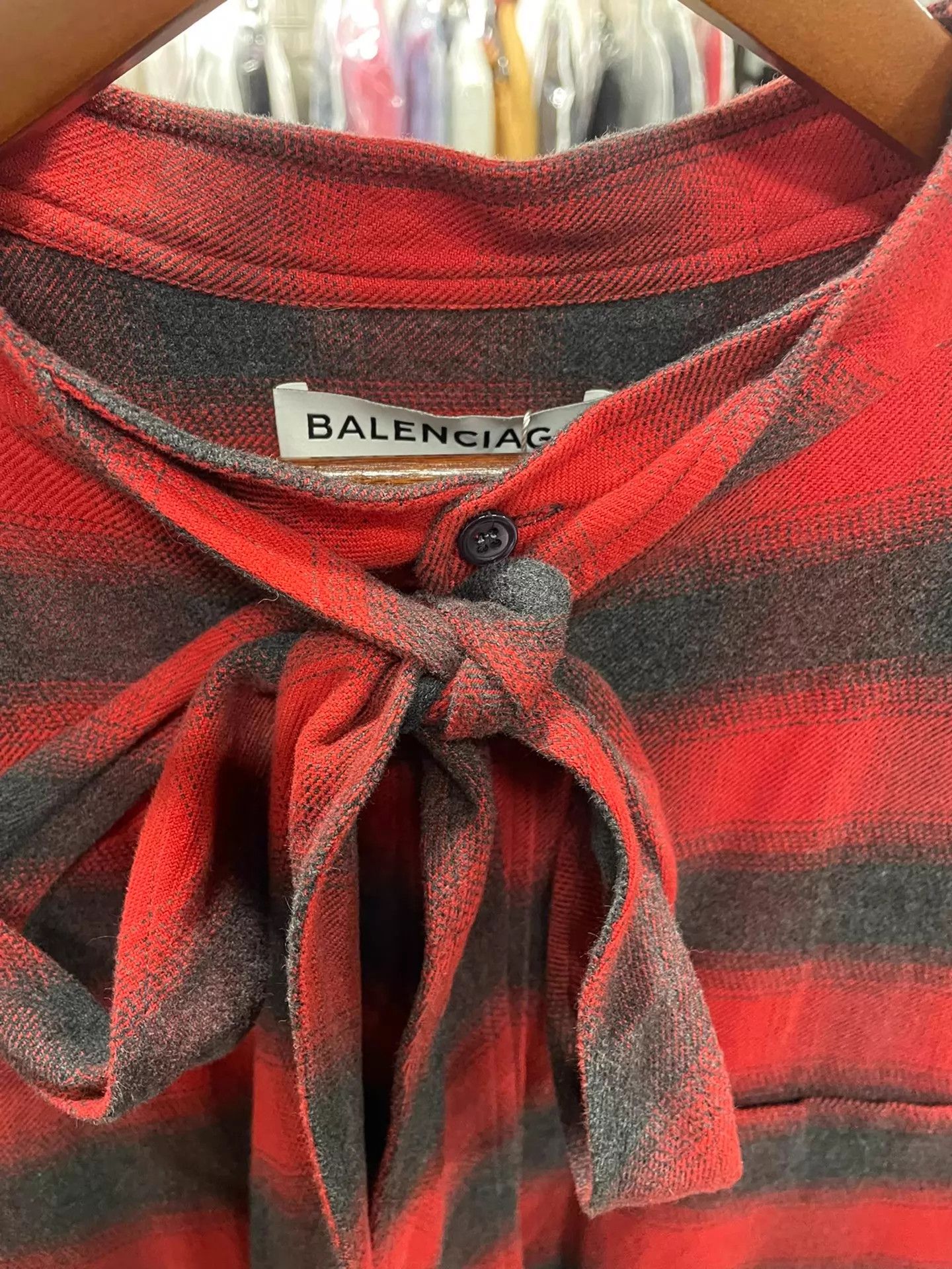 Balenciaga BALENCIAGA Big Logo Striped Shirt 36 Very Good Authentic Size XS / US 0-2 / IT 36-38 - 2 Thumbnail