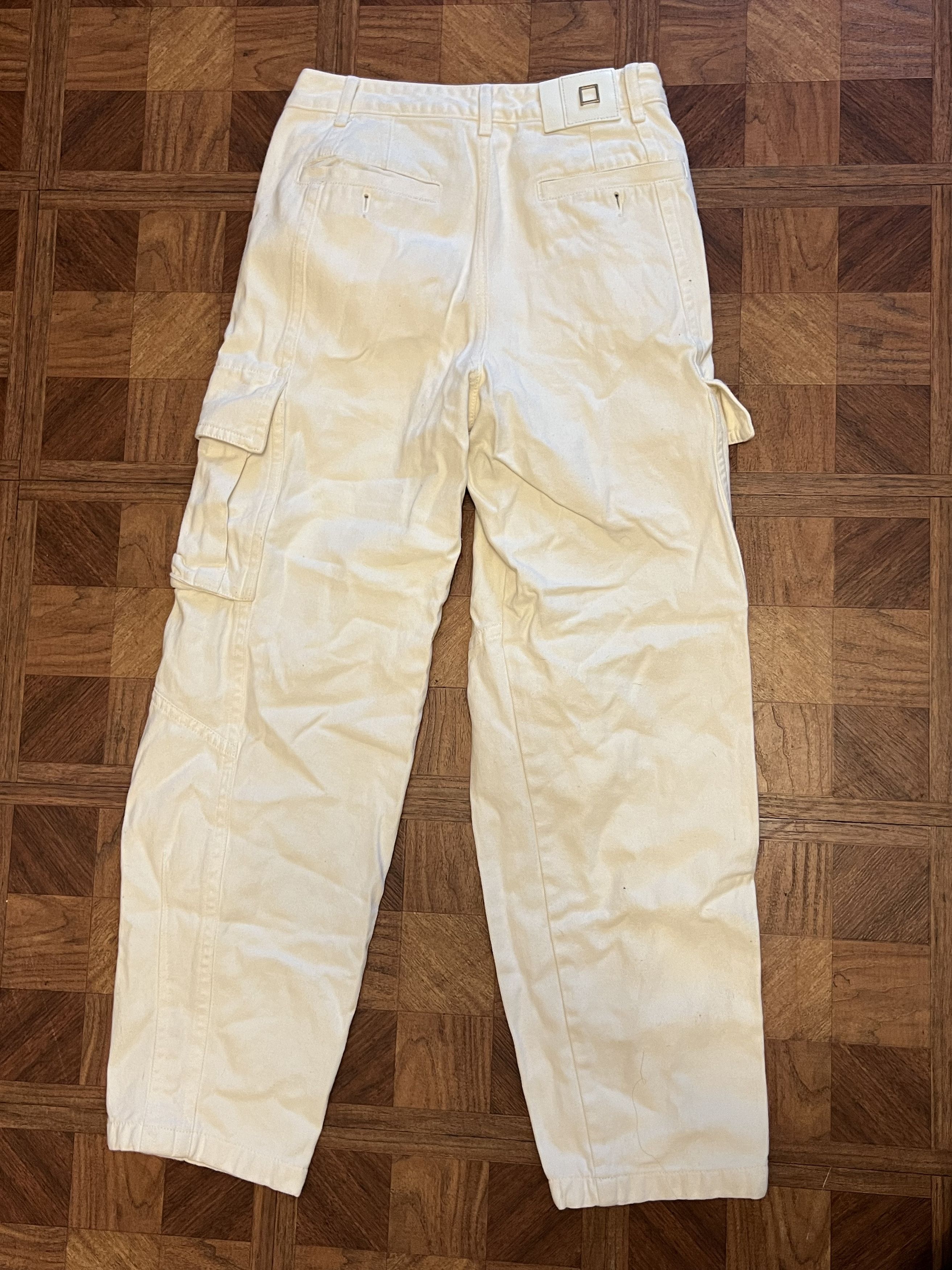 Wooyoungmi Wooyoungmi White Denim Cargo Pants Size US 30 / EU 46 - 2 Thumbnail